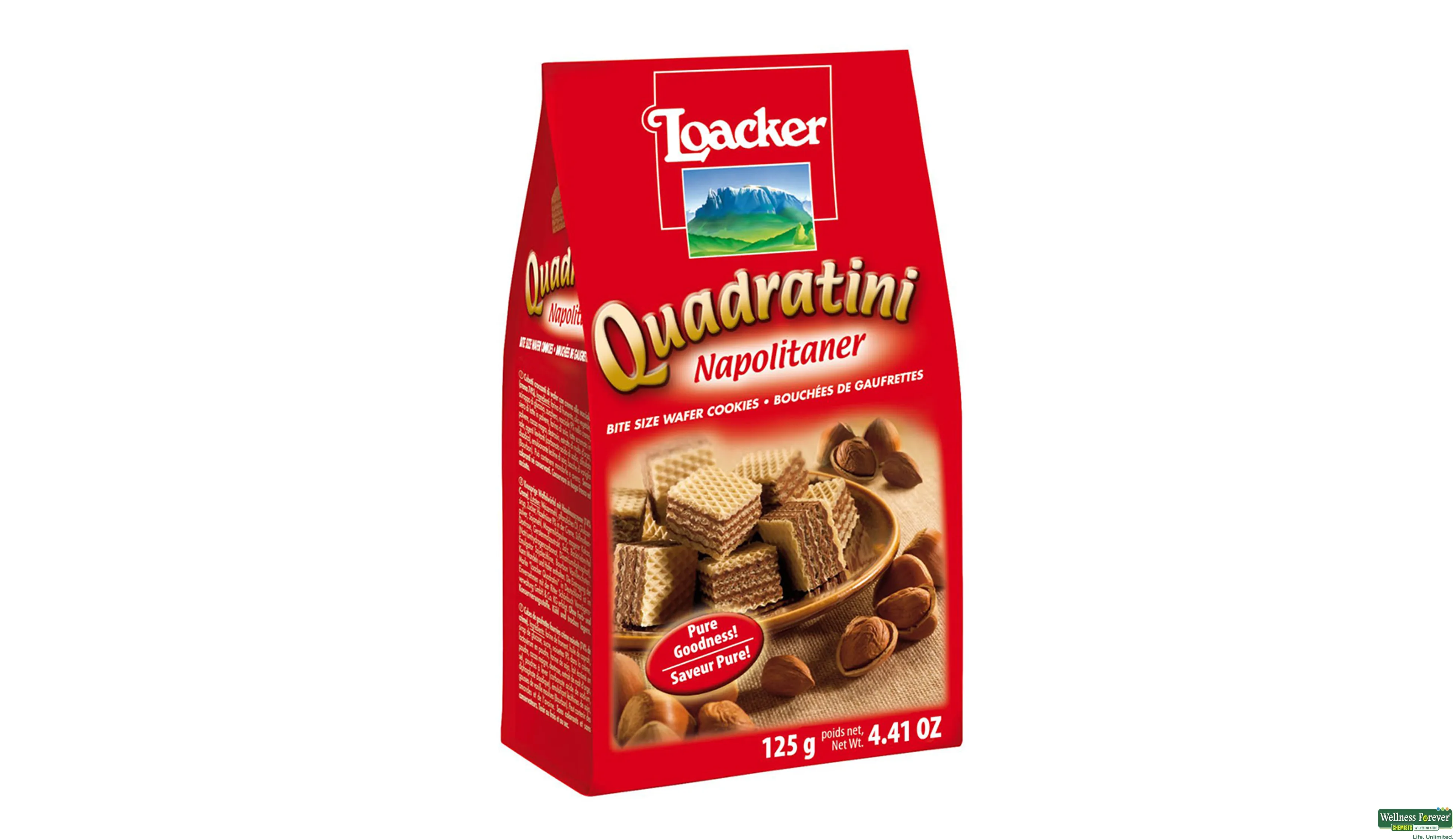 LOACKER QUADRATINI NAPOLITANER 125GM- 1, 125GM, 