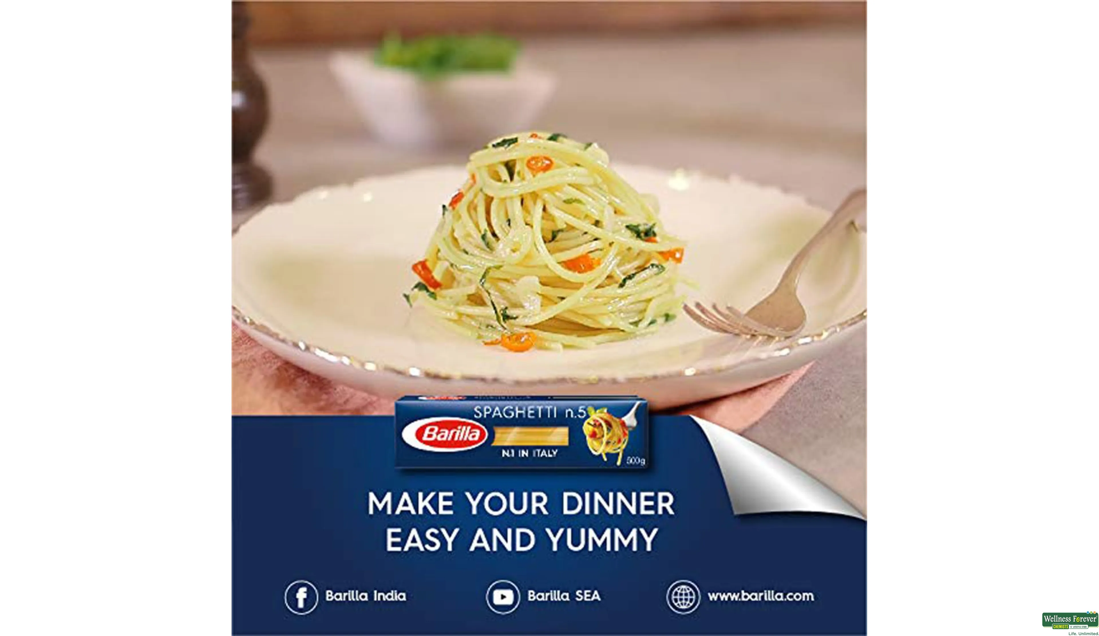 Pasta Barilla No. 5 spaghetti 500g