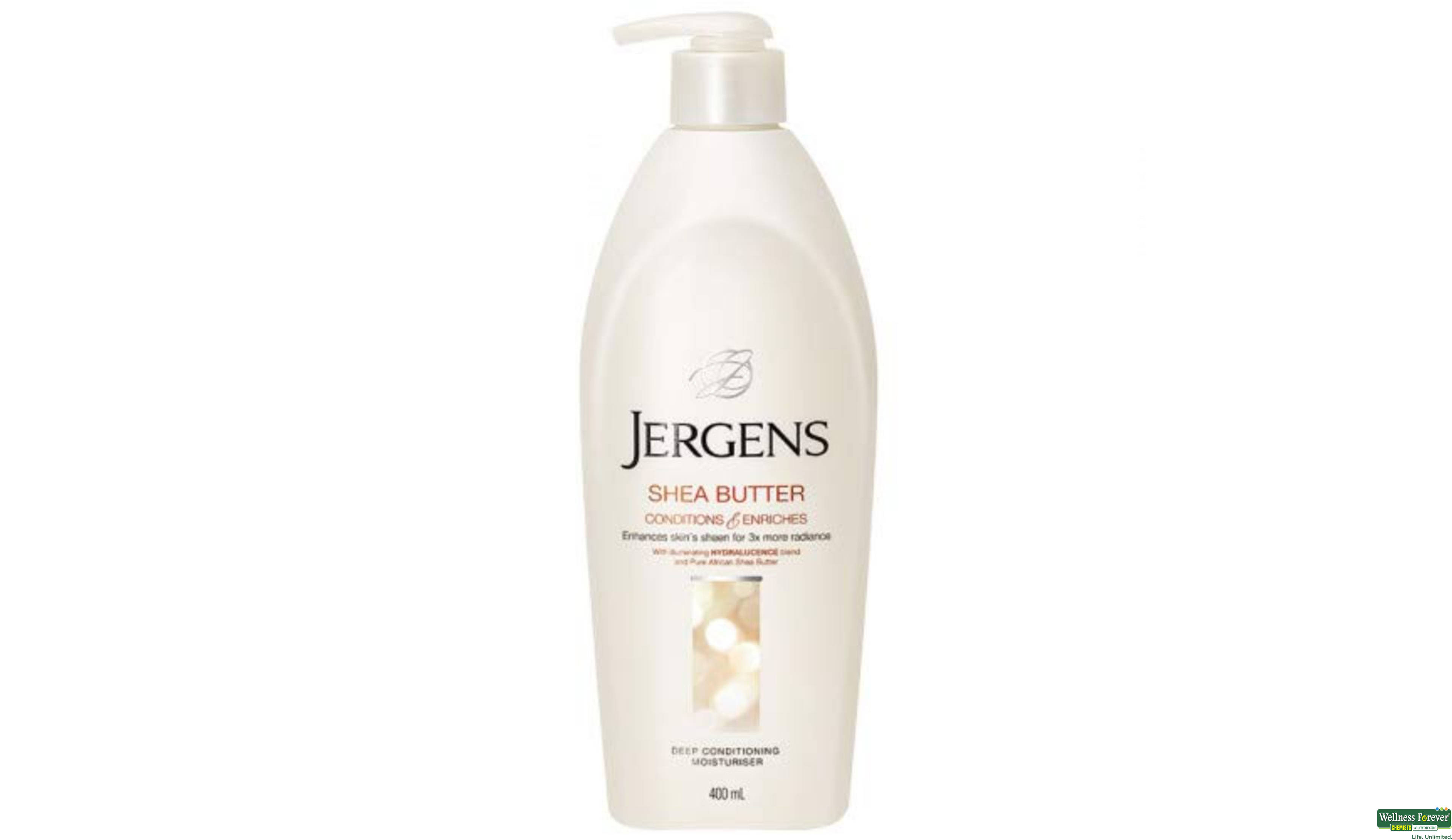JERGENS LOTION- SHEA BUTTER 4OOML- 1, 400ML, 