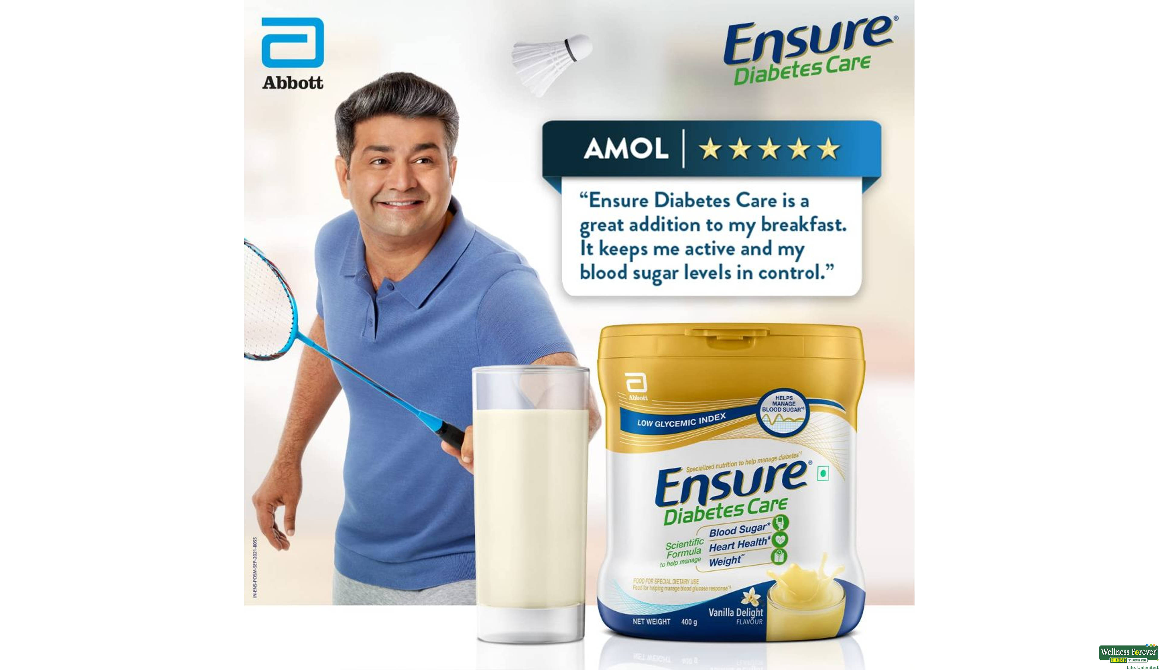 ENSURE DIAB CARE VANILLA 200GM- 5, 200GM, 