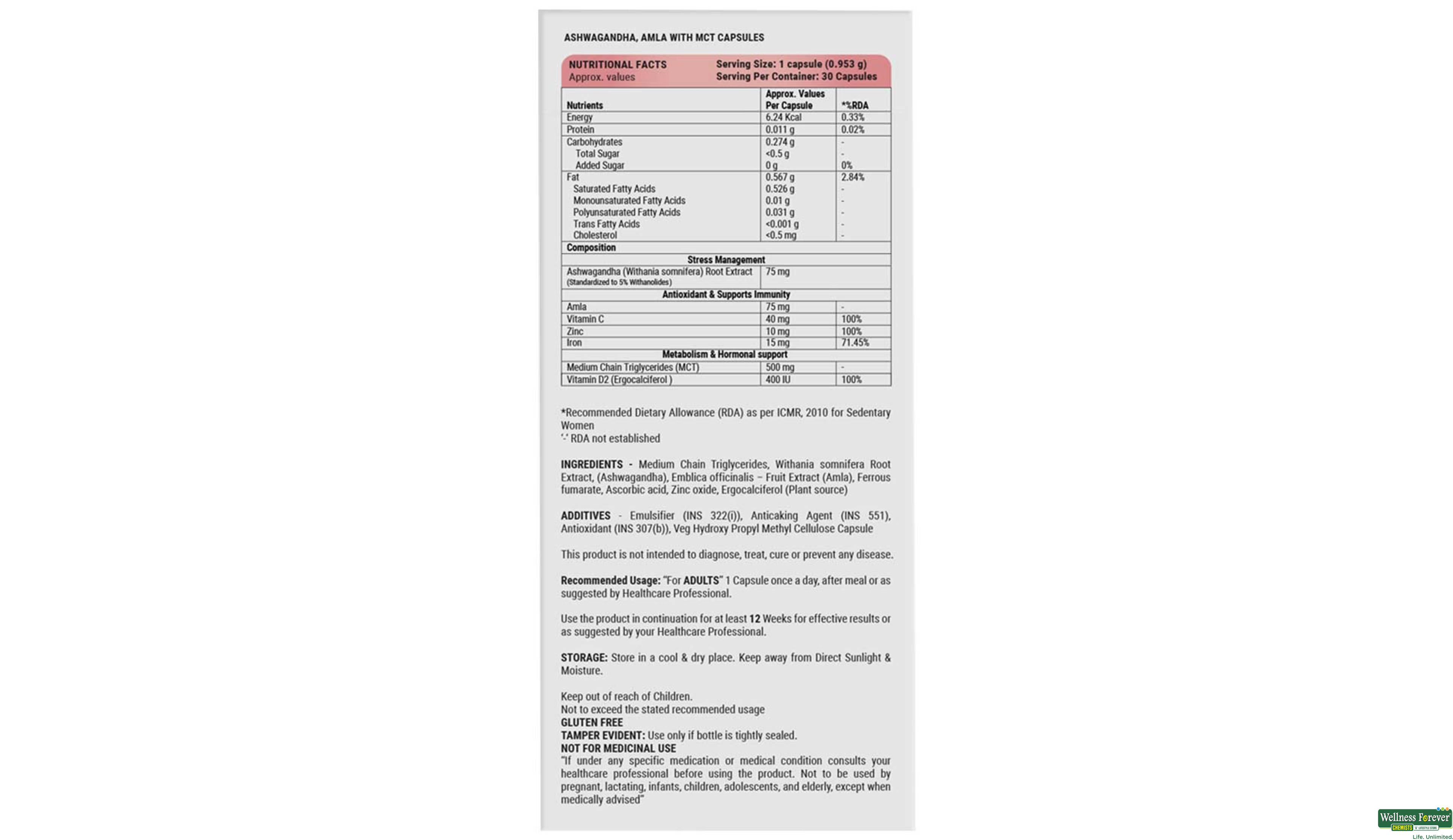 ENORMA PCOS 30CAP- 6, 30CAP, 