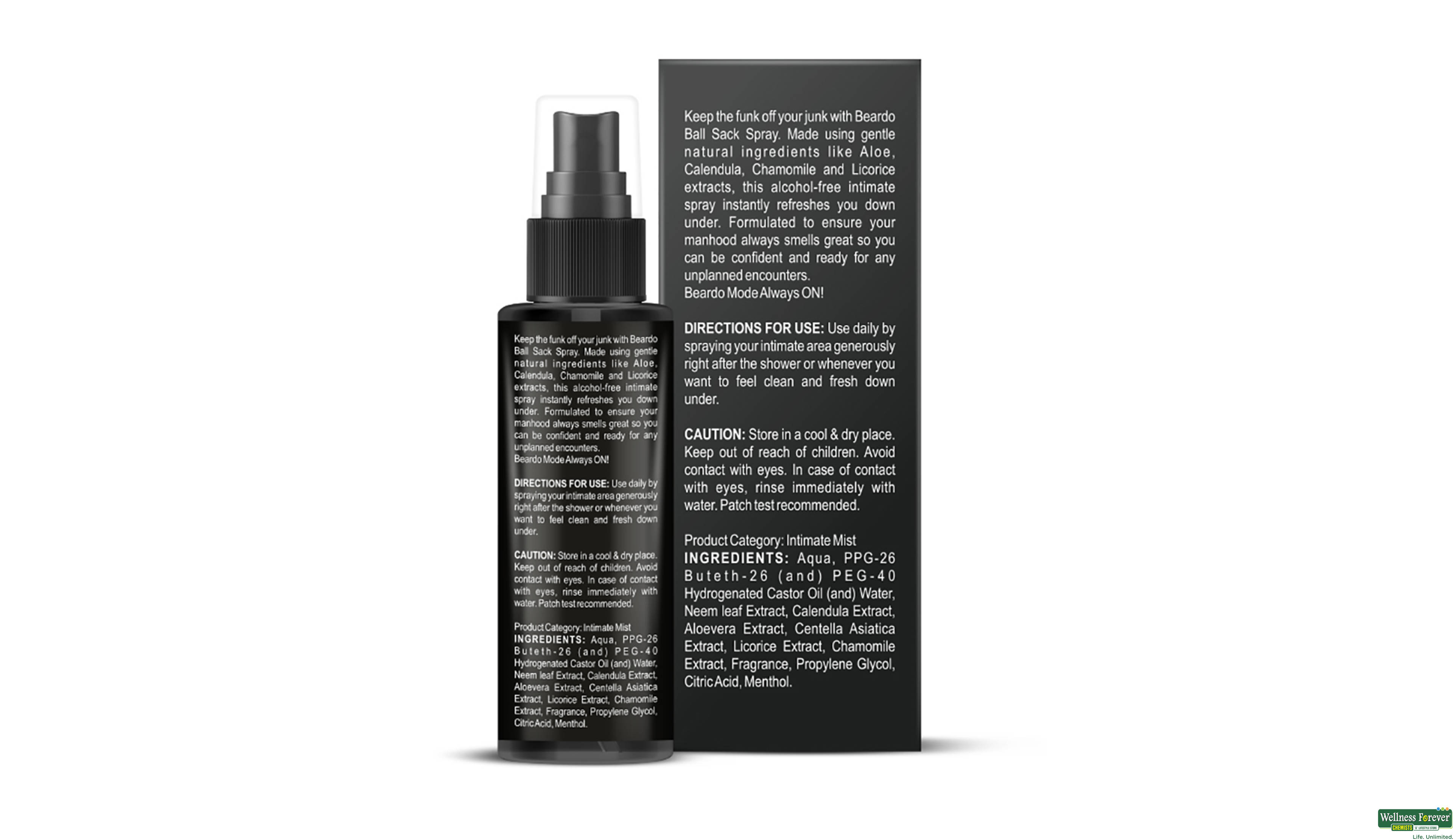 BEARDO BALL SACK SPRAY 10GM- 2, 10GM, null