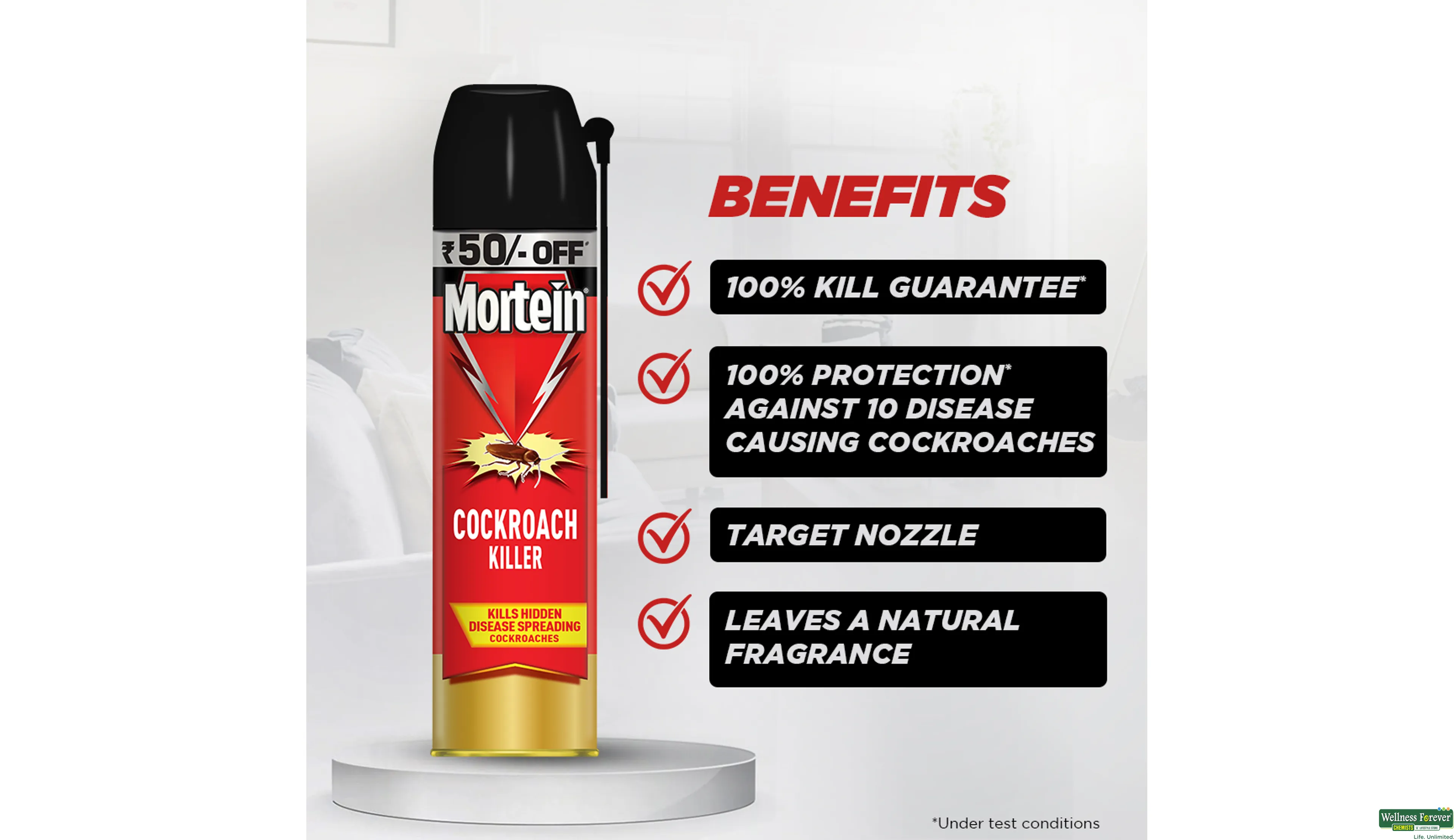 MORTEIN SPRAY COCKROCH KILL 400ML- 4, 400ML, 