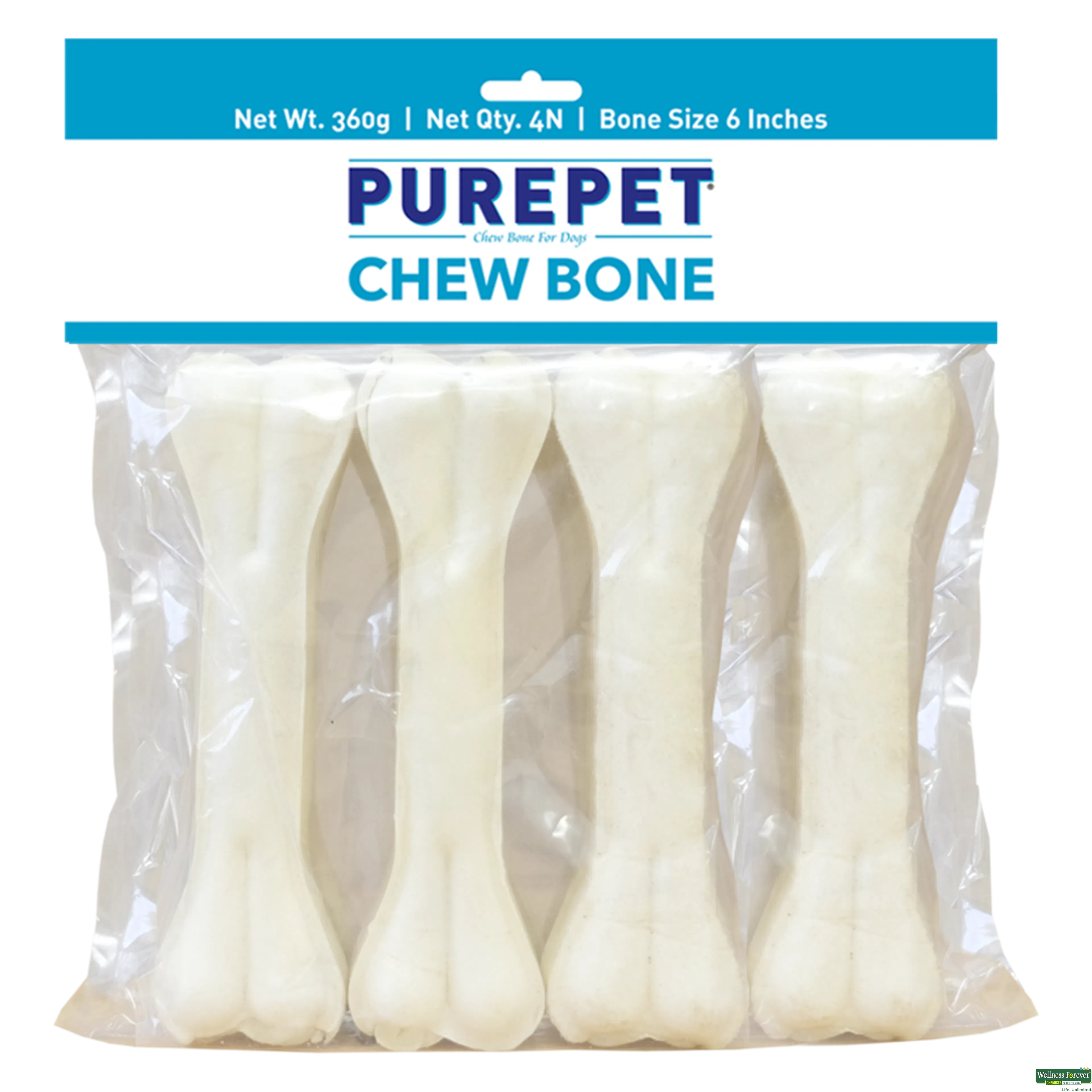 PUREPET PRESSED CHEW BONES DOG TREATS 360GM-image