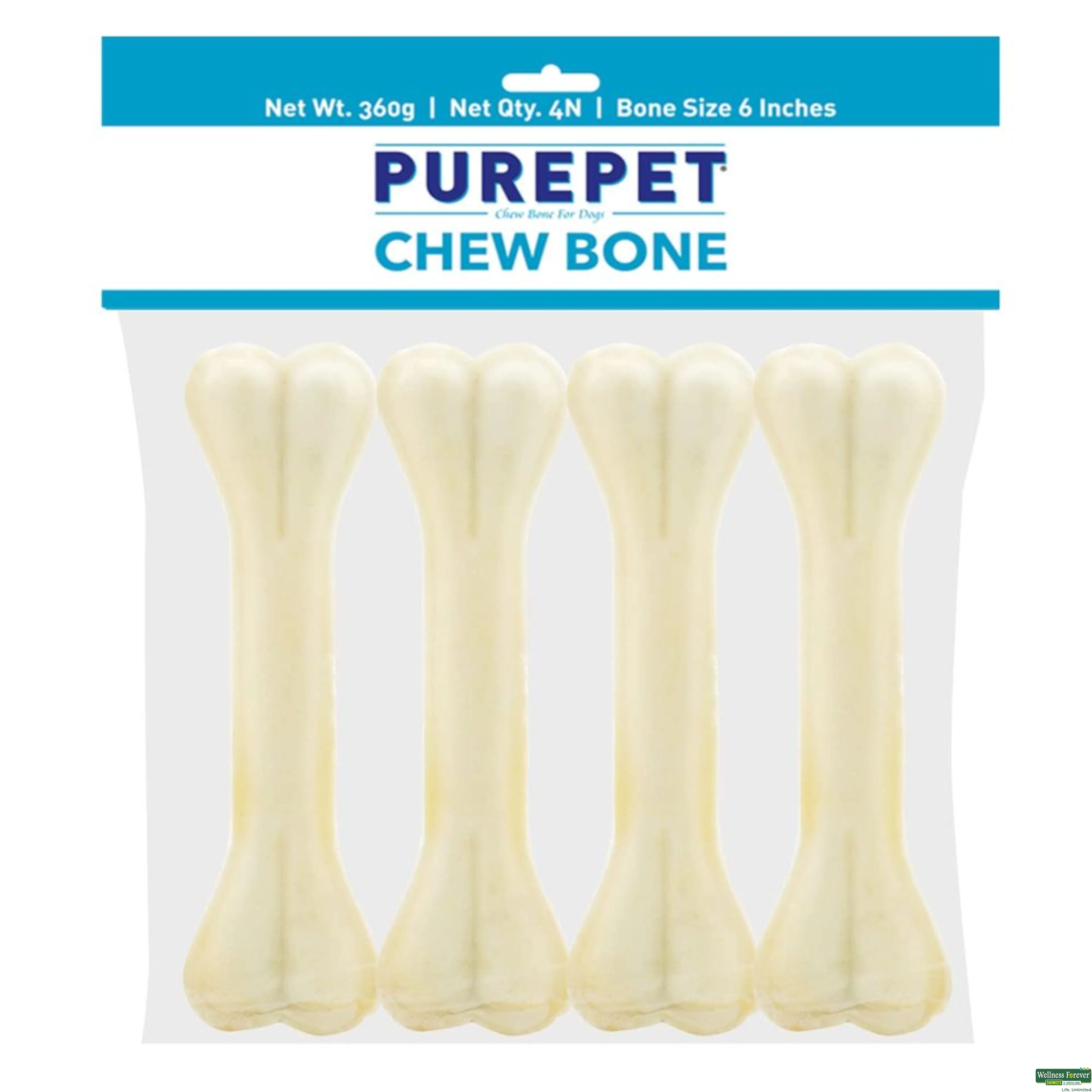 PUREPET PRESSED CHEW BONES DOG TREATS 160GM-image