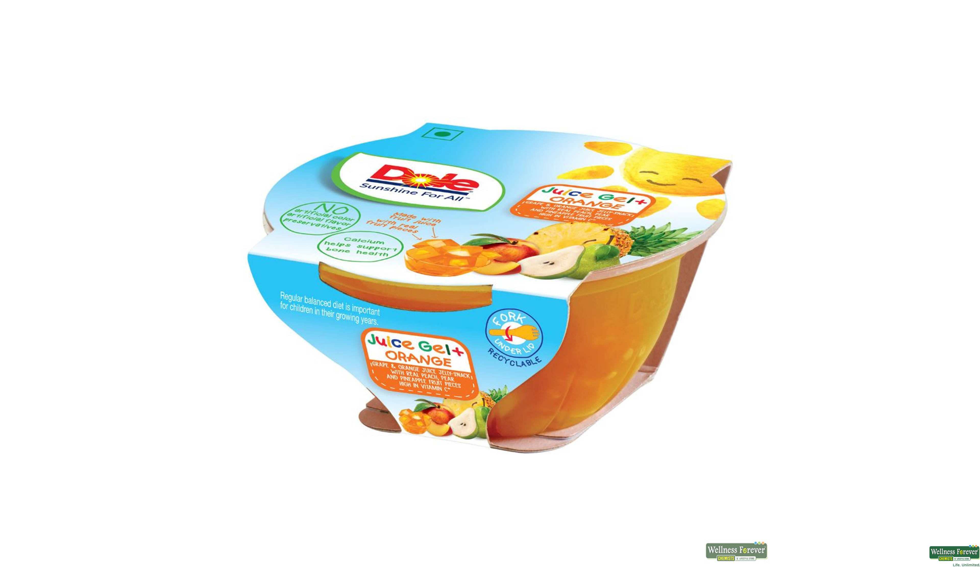 DOLE ORANGE JELLY 93GM- 2, 93GM, null