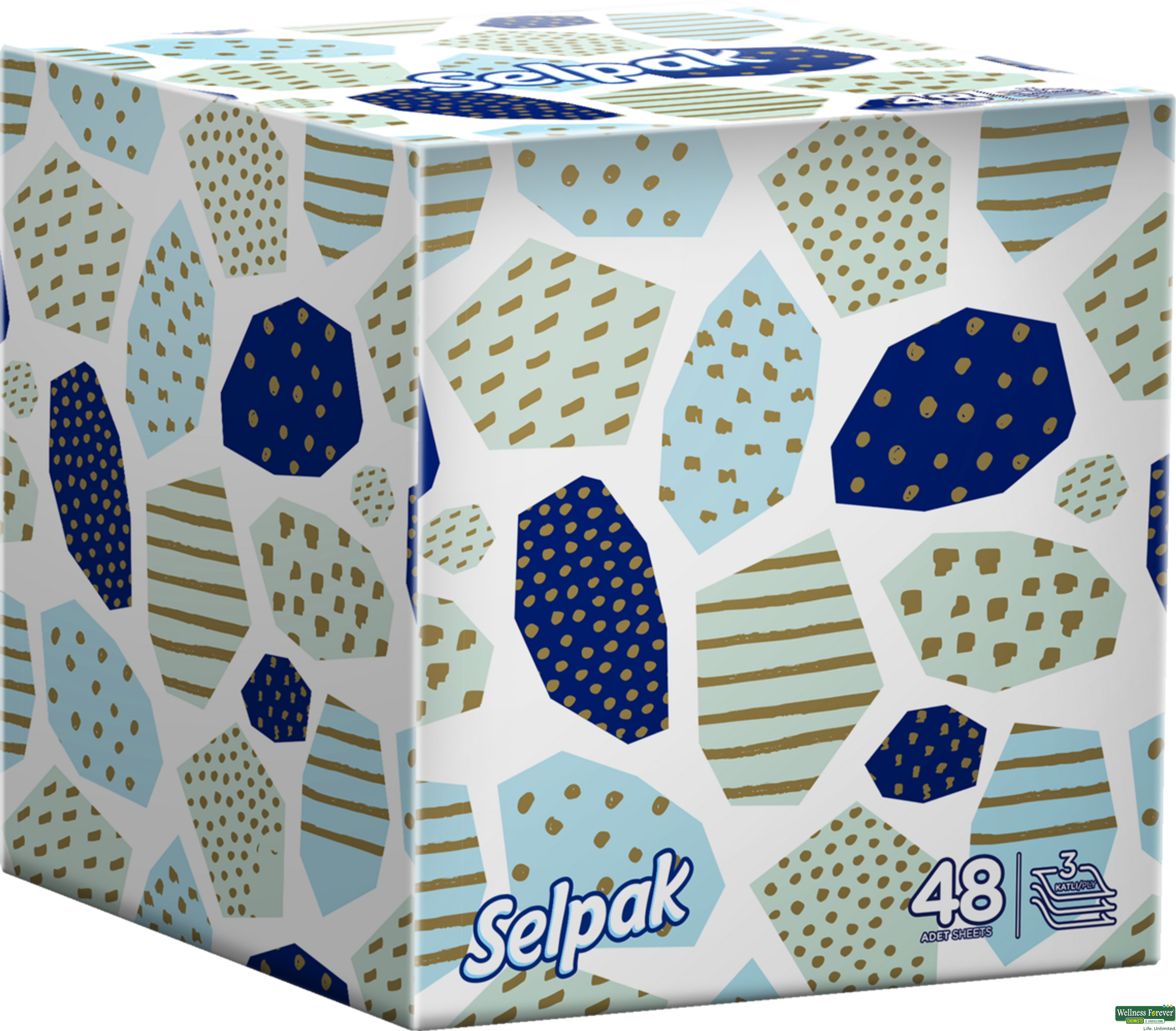 SELPAK FACIAL BOX TISSUE BOUTIQUE 3PY 48PULLS 1PC-image