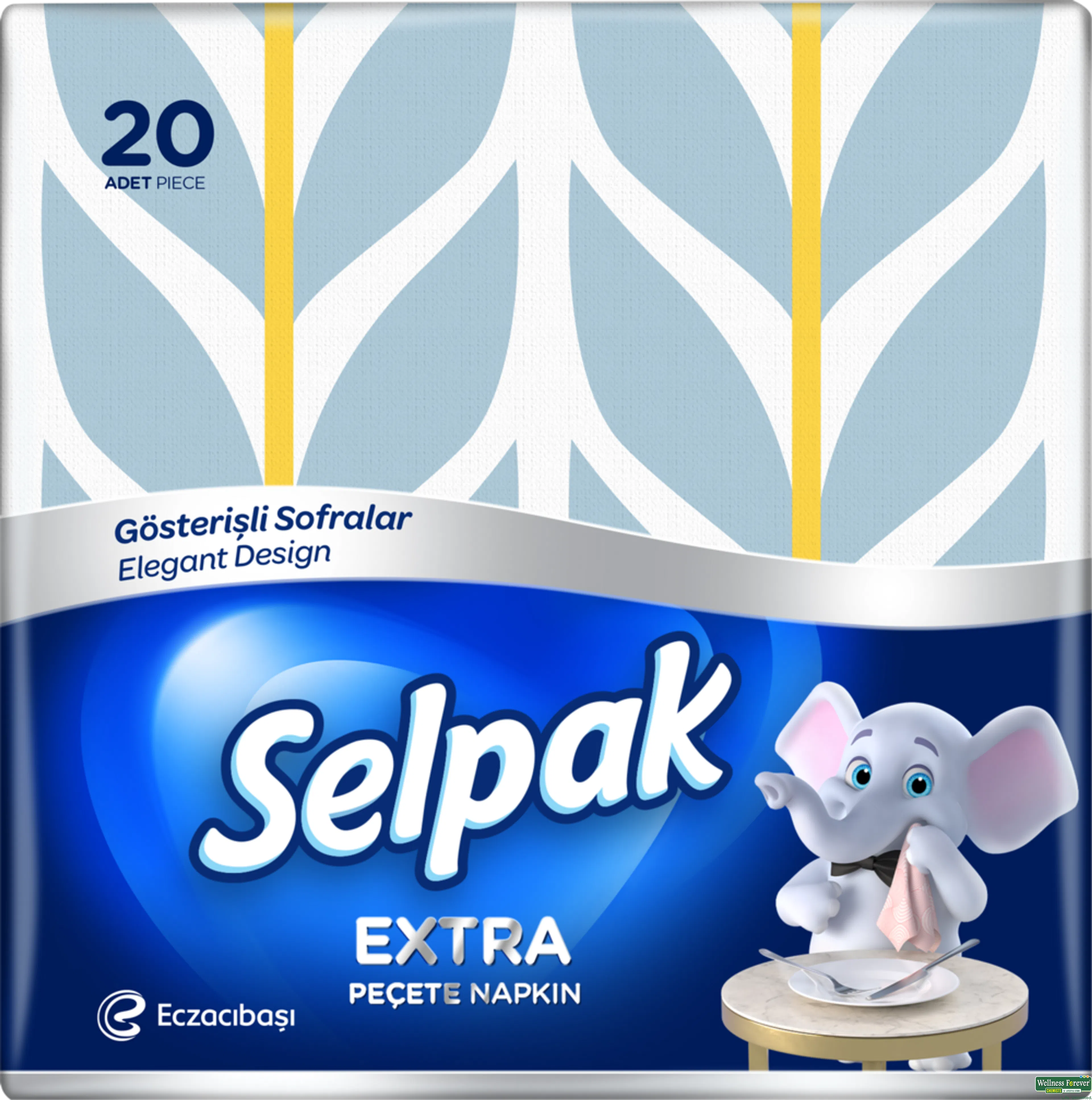 SELPAK COLLECTION PRINTED NAPKIN 3PLY 20SHEETS 1PC-image