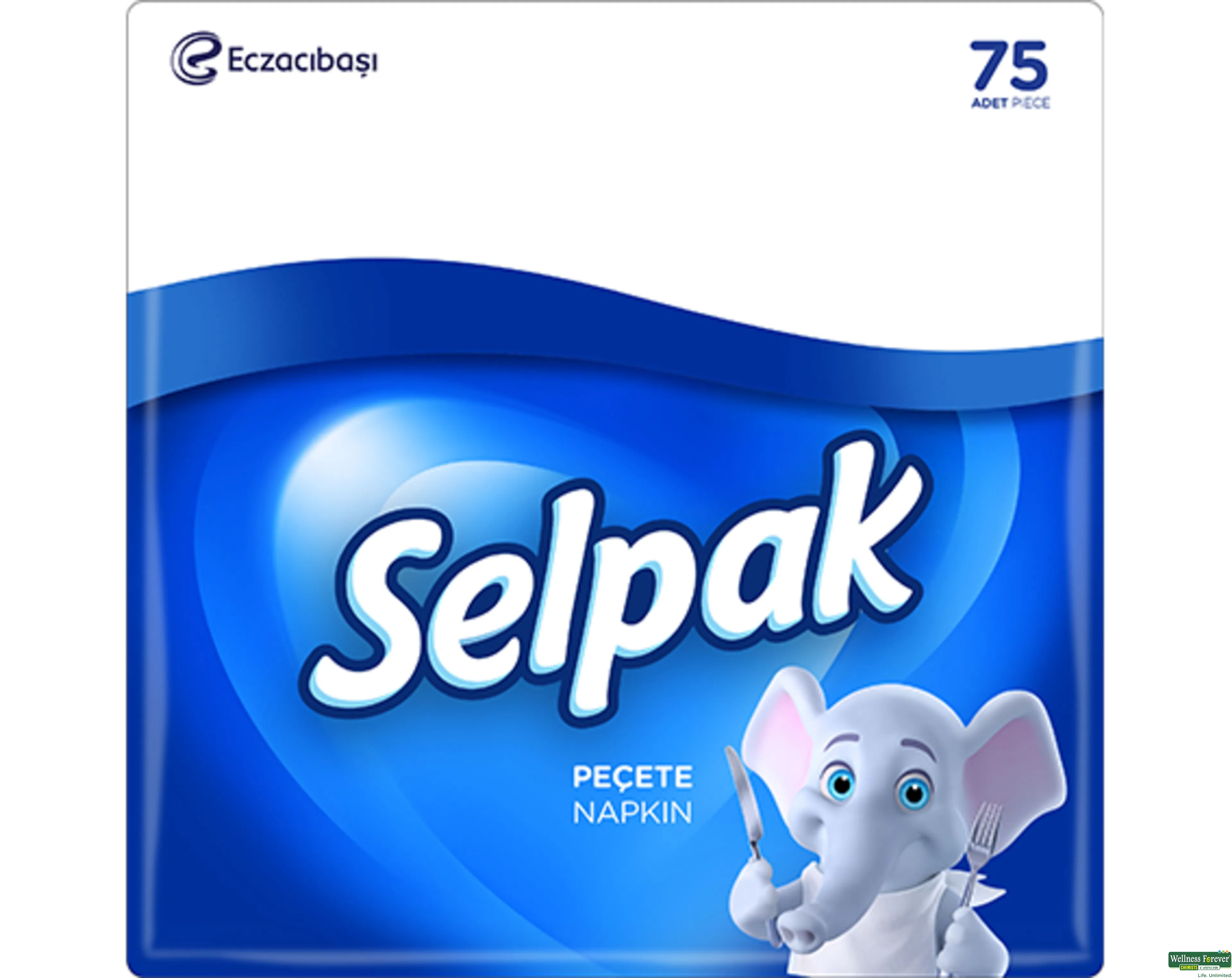 SELPAK LUNCHEON NAPKIN 2PLY 75SHEETS 1PC-image