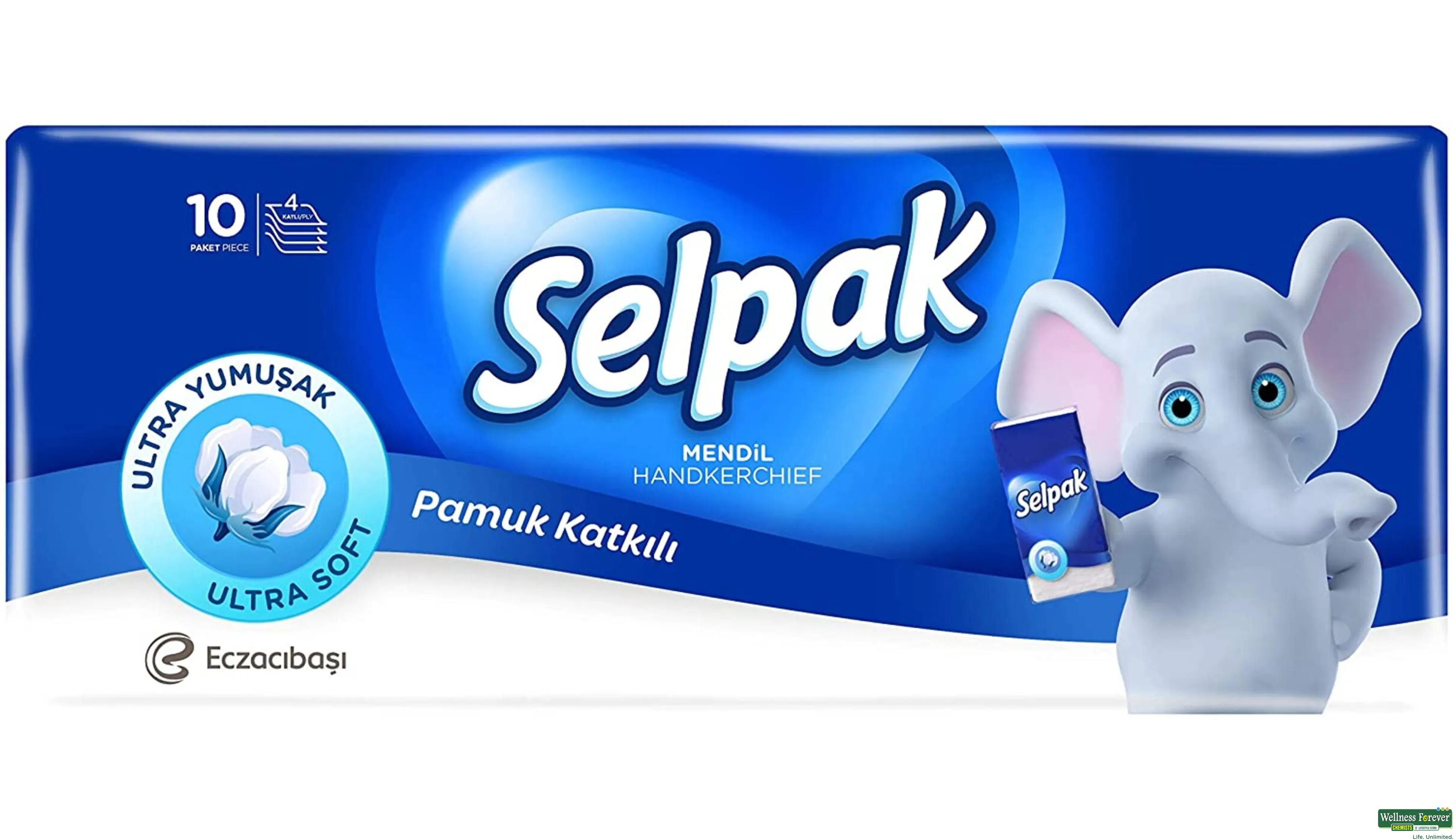 SELPAK ULTRA SOFT POCKET TISSUE 4PLY 10PC- 1, 1PC, null