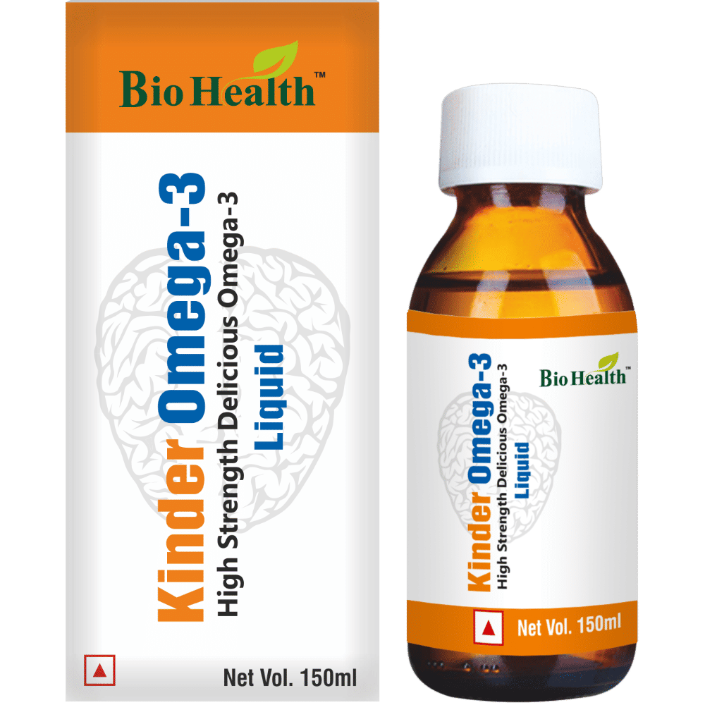 Buy Bio Health Kinder Omega 3 Liquid, 150 ml Online at Best Prices