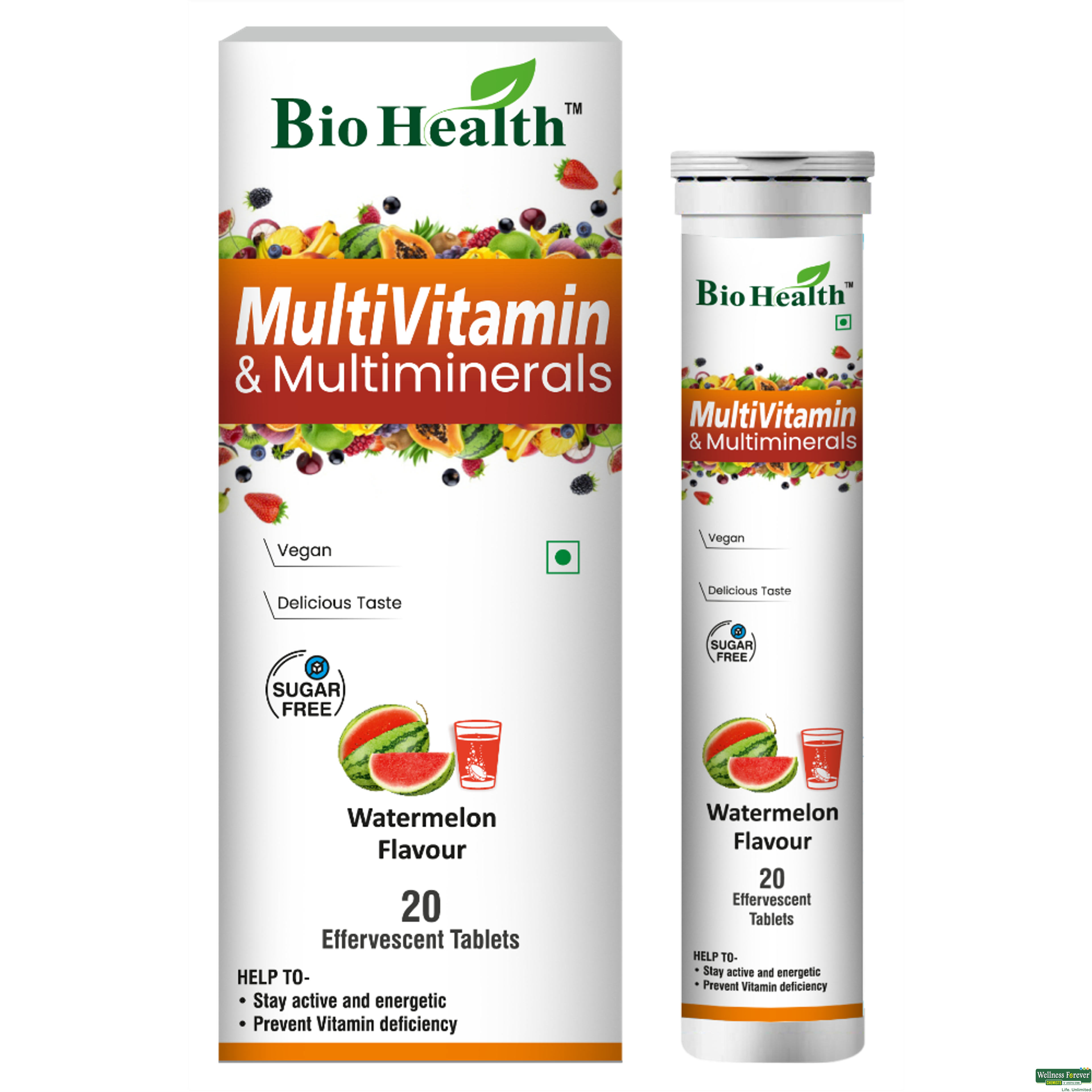 Bio Health Multivitamin & Minerals 20 Tablets-image