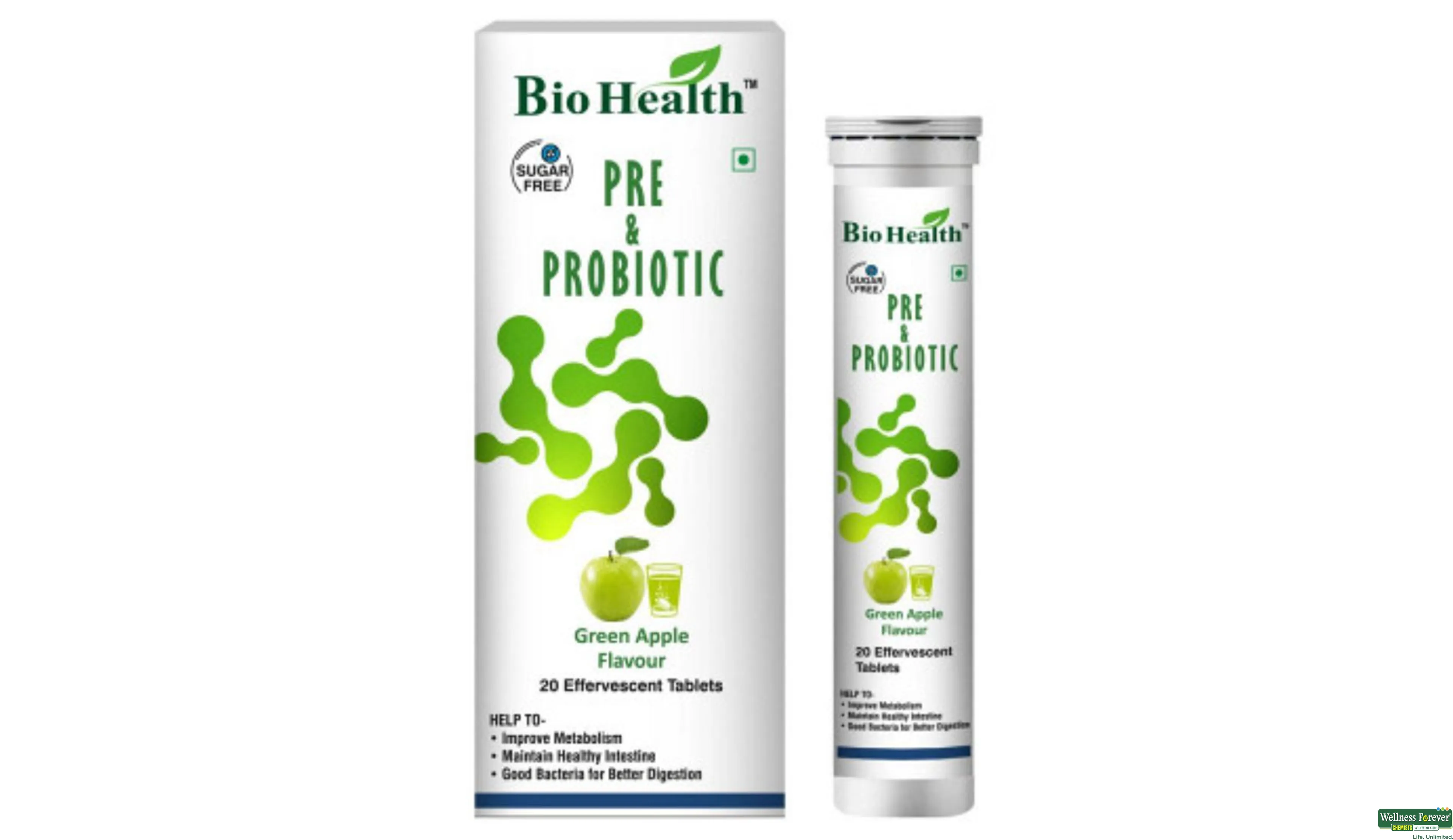 BIOHEALTH PRE & PROBIOTIC 20TAB- 1, 20TAB, 