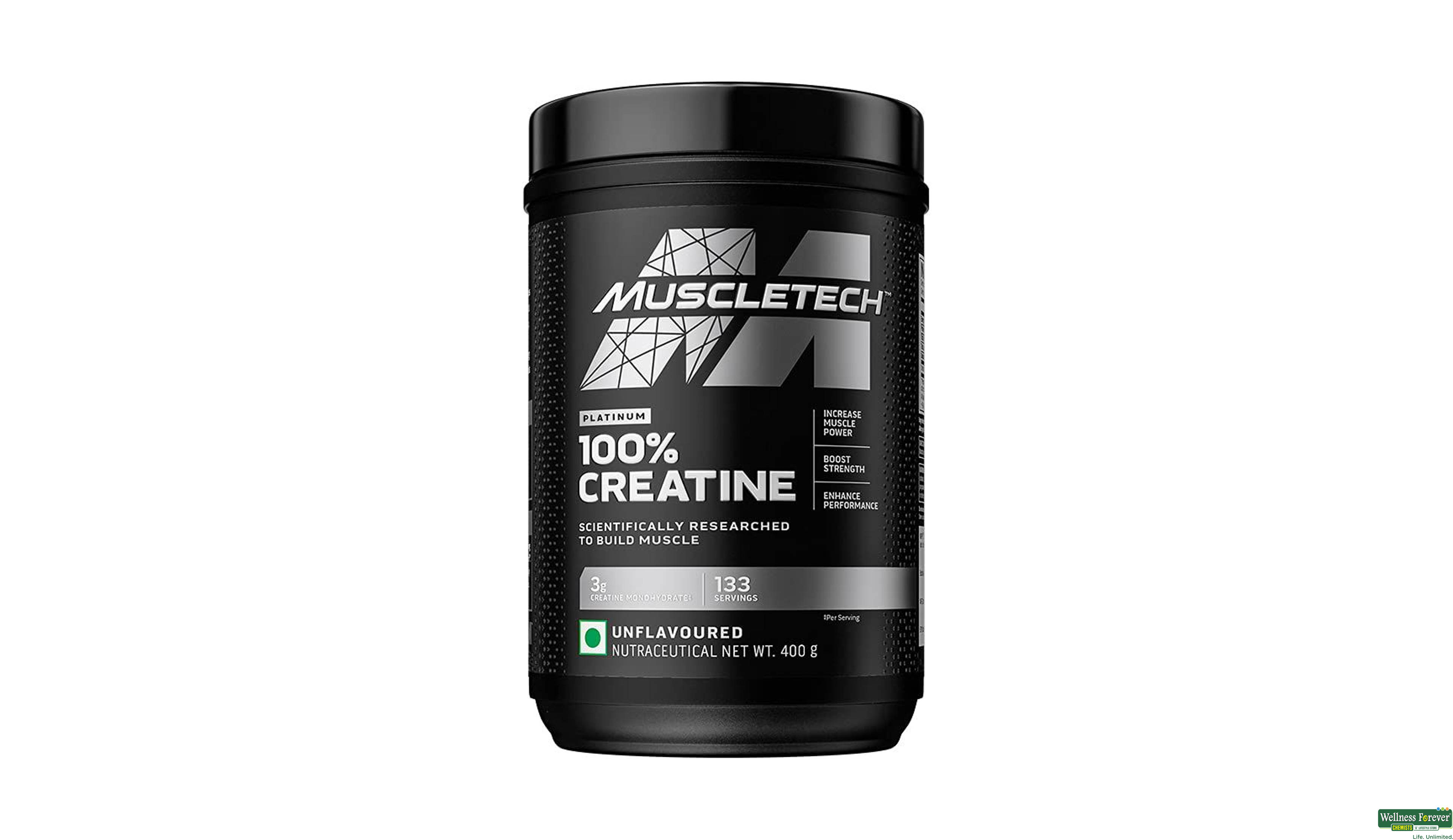 MUSCLETECH PLATINUM 100% CREATINE 400GM- 1, 400GM, null