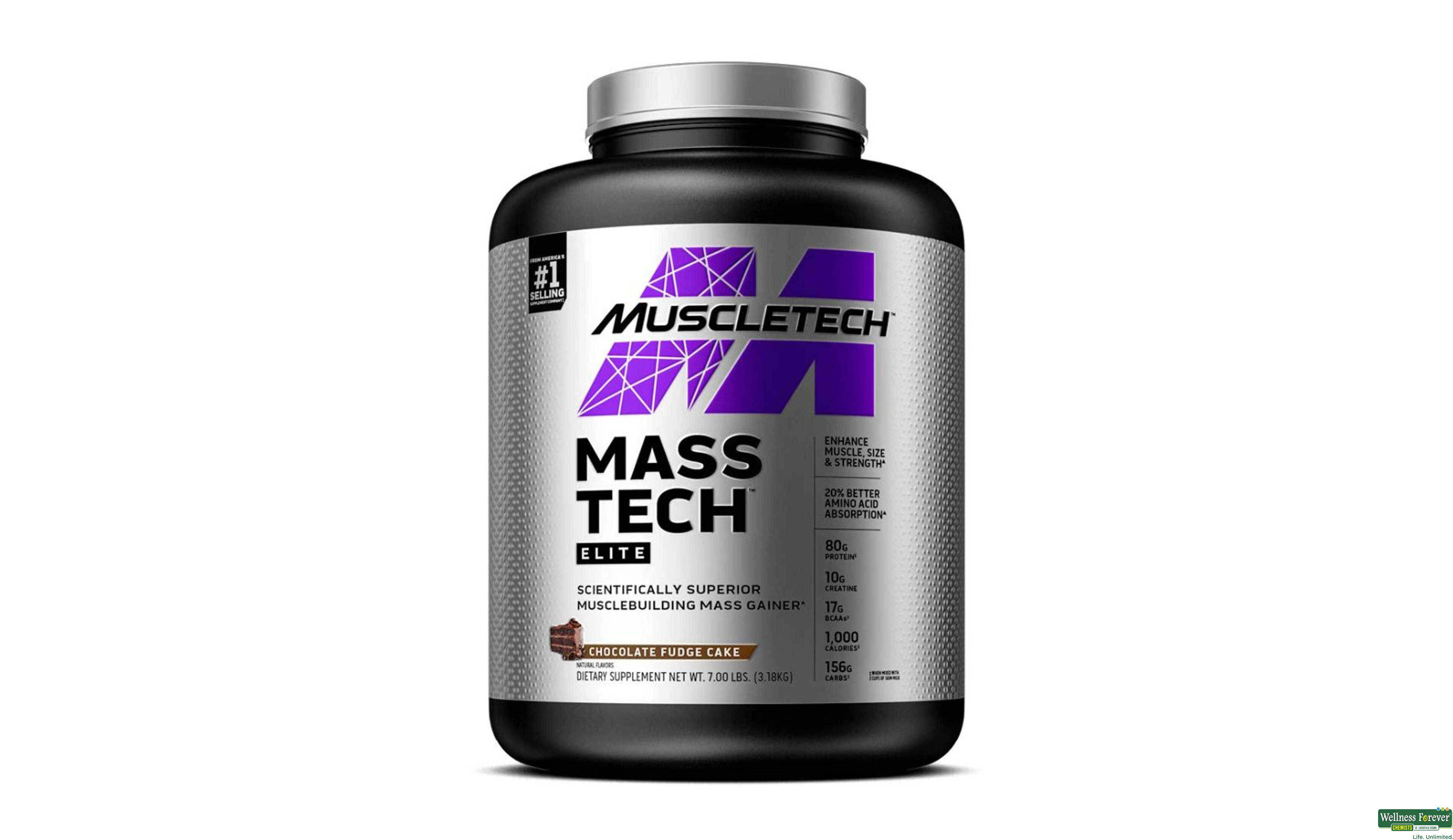 MUSCLETECH MASS TECH ELITE 7LBS- 1, 7LBS, 
