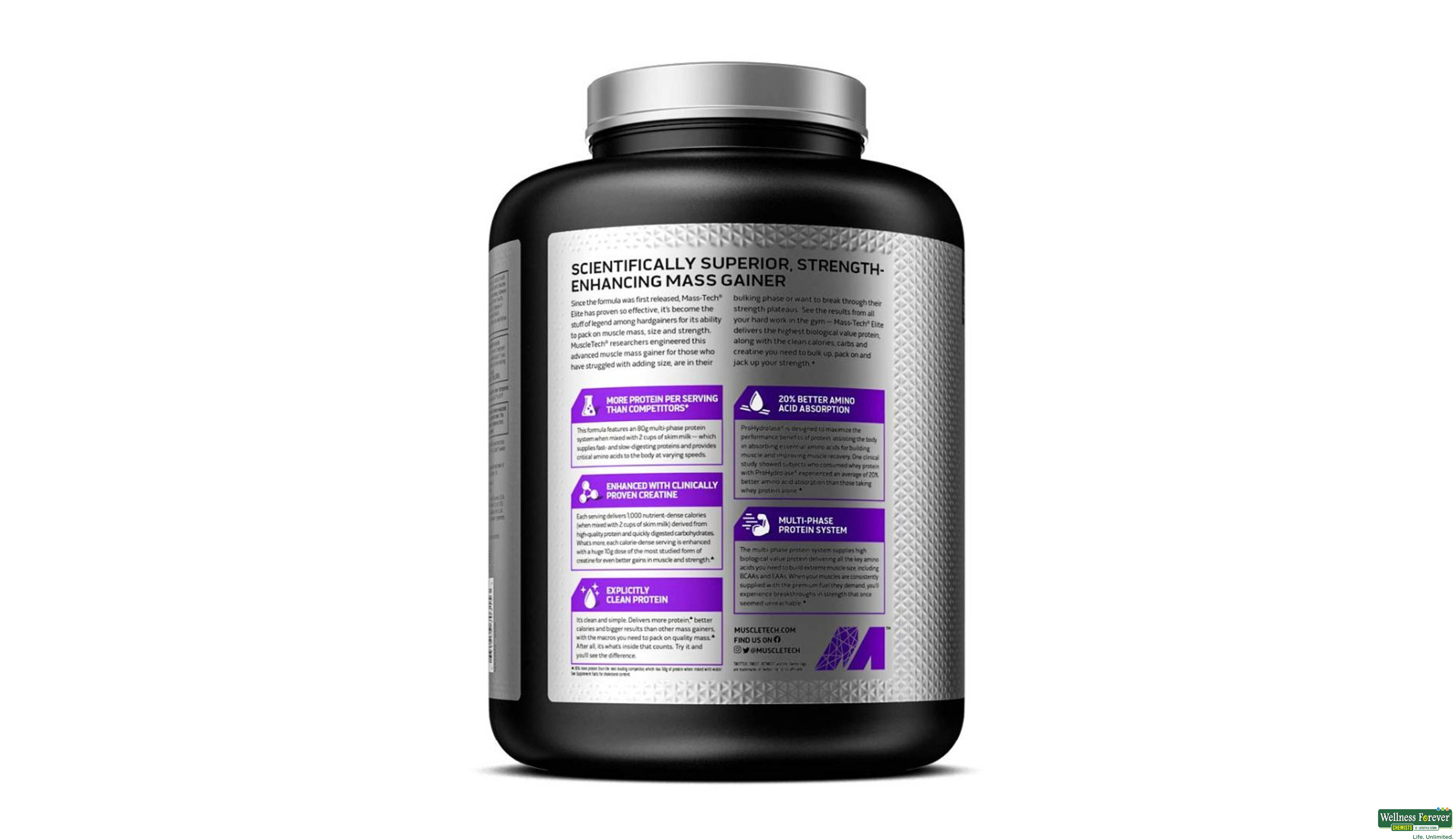 MUSCLETECH MASS TECH ELITE 7LBS- 3, 7LBS, 