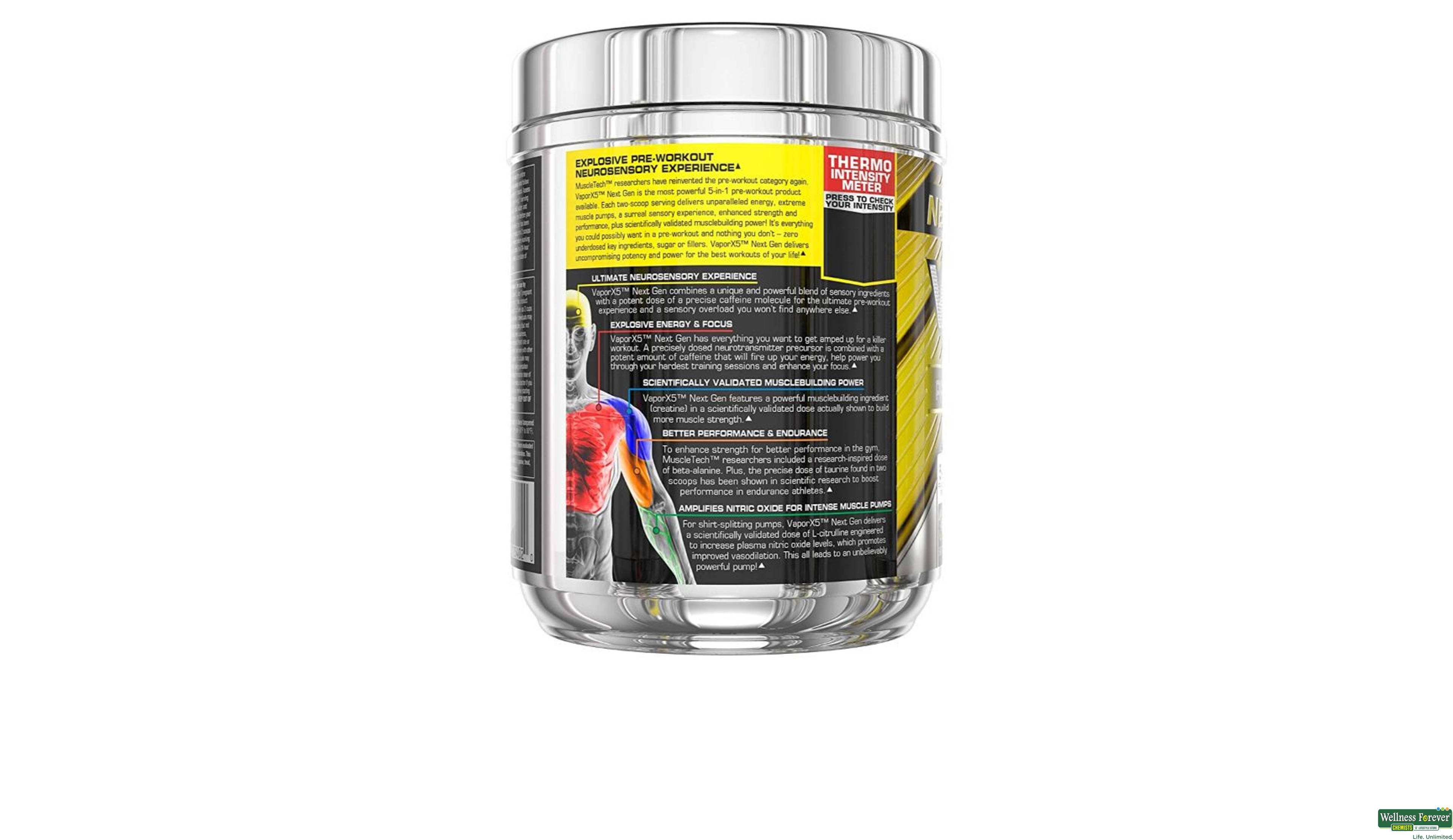 MUSCLETECH VAPOR X5 228GM- 3, 0.58LBS, 