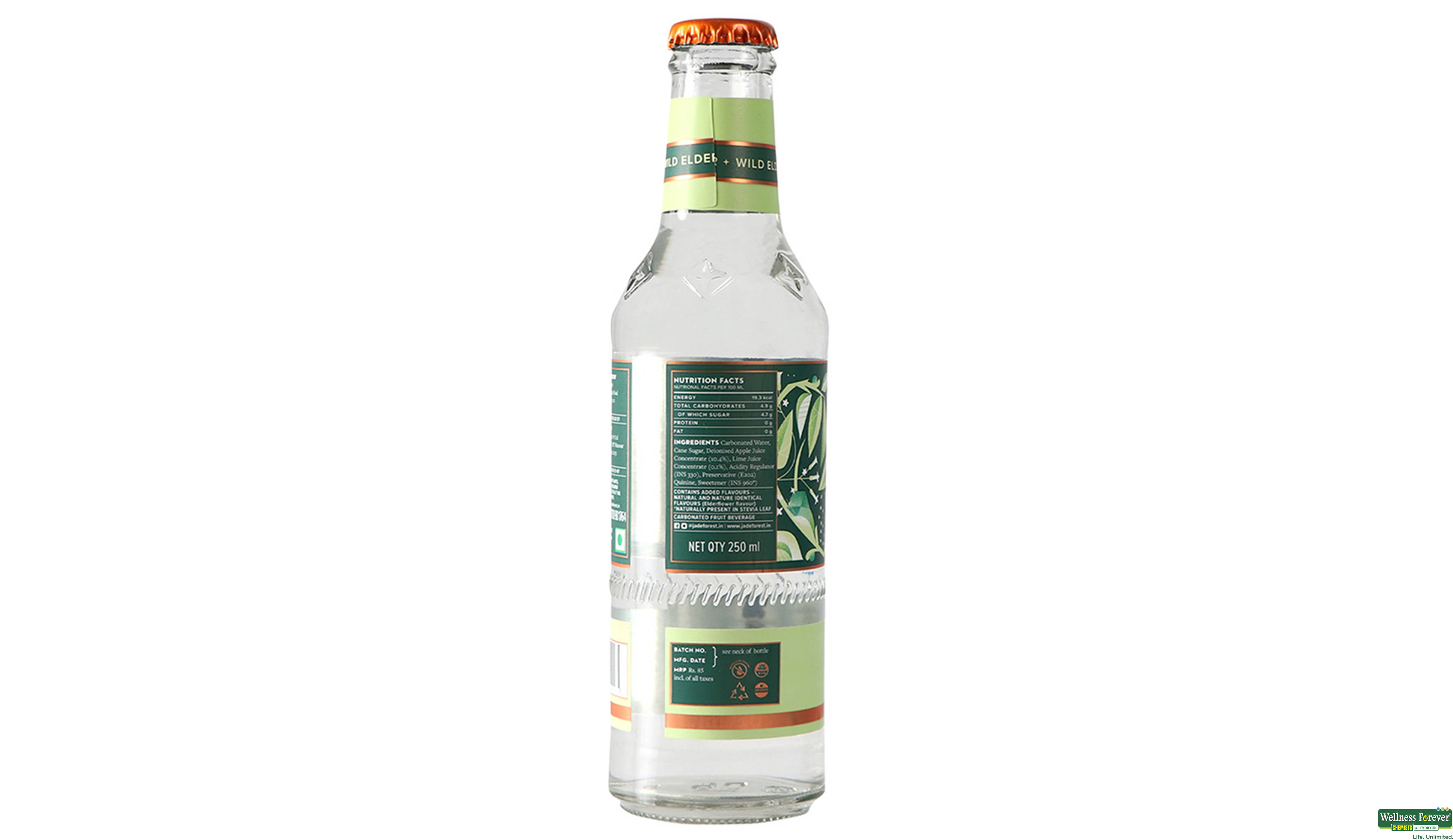 JADE FOREST ELDERFLOWER TONIC WATER250ML- 3, 250ML, null