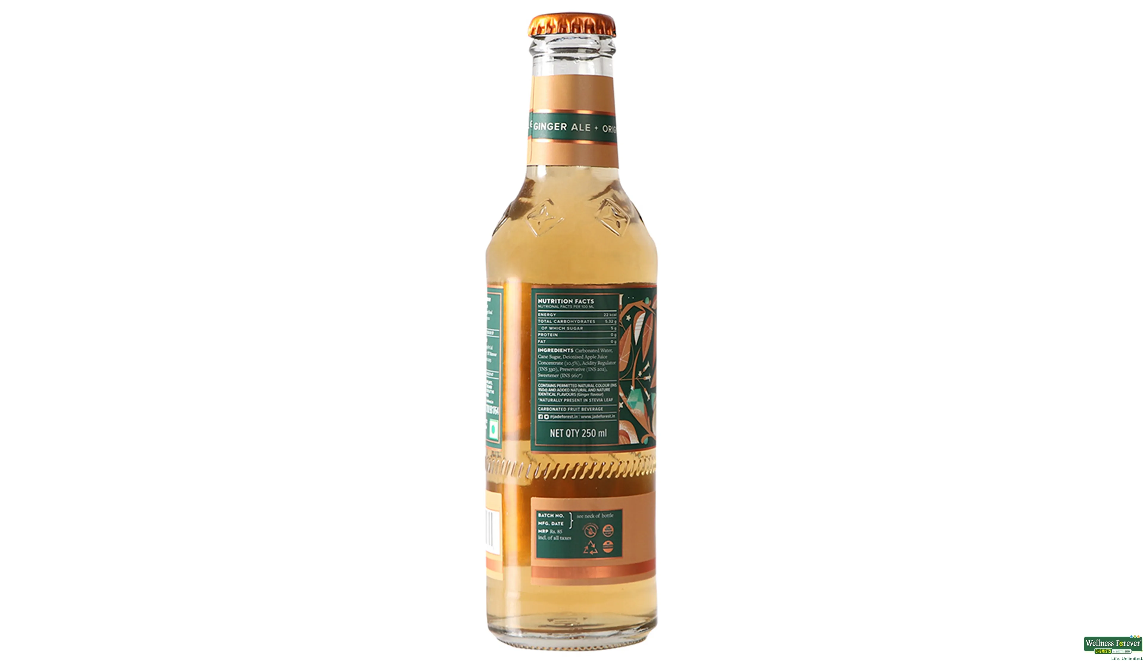 JADE FOREST ORIGINAL GINGER ALE 250ML- 3, 250ML, null