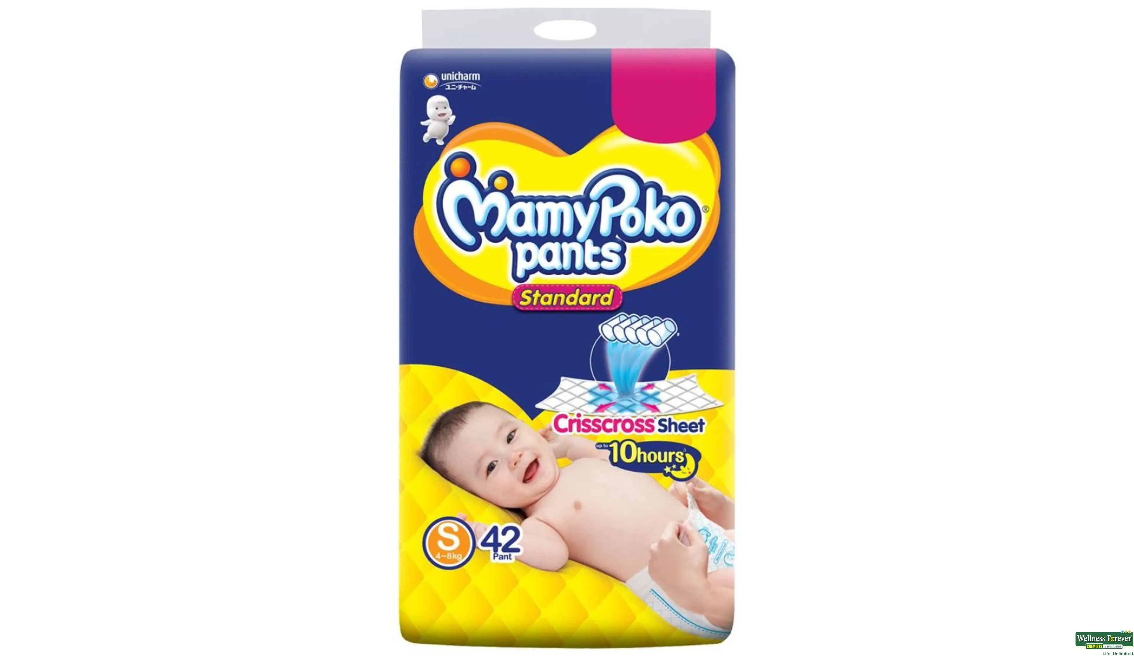 MamyPoko Extra Absorb Pant Style Diaper Large Size 128 Pieces Online in  India, Buy at Best Price from Firstcry.com - 15293498