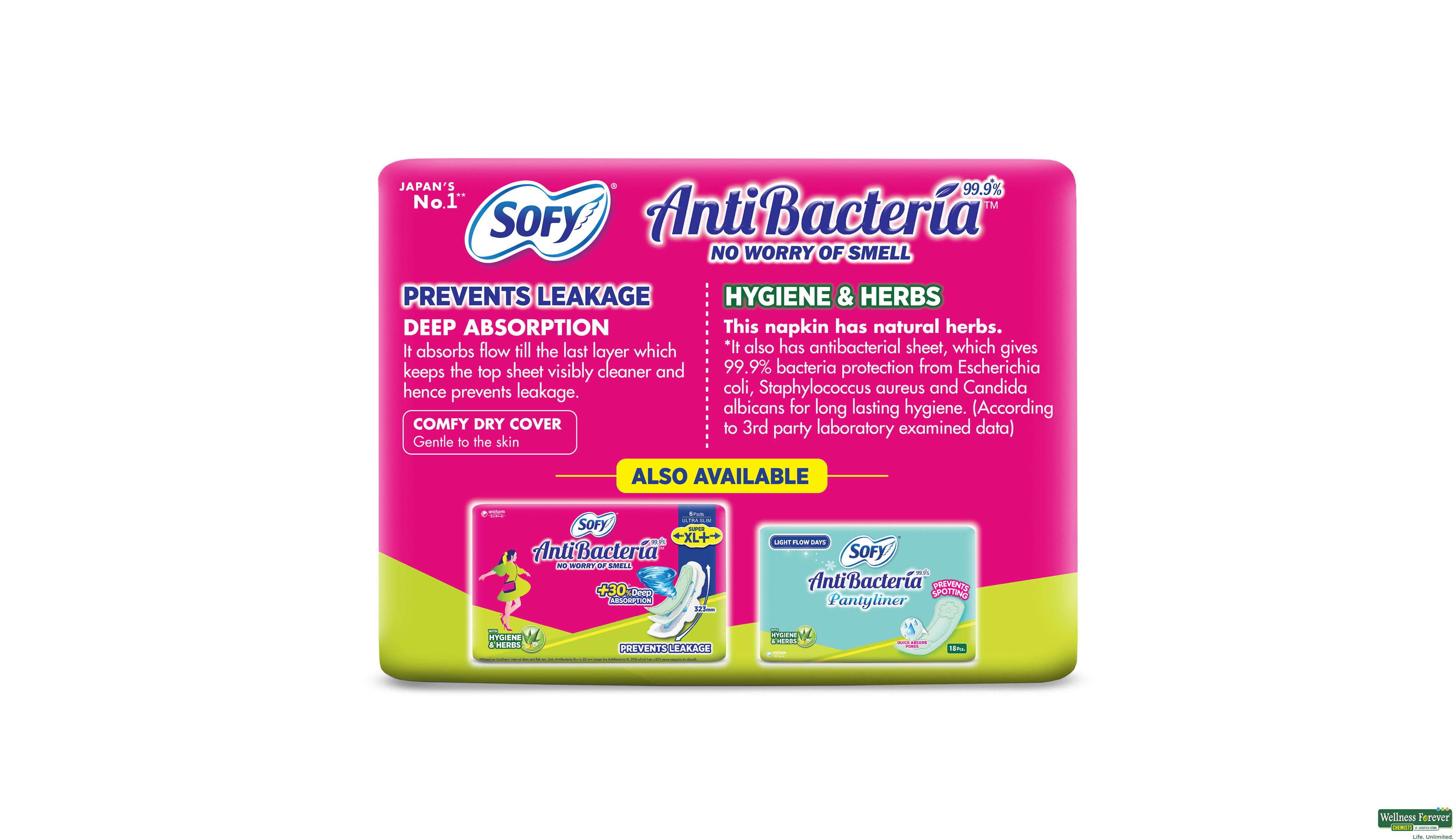 SOFY SA/PAD ANTIBACTERIA XL 14PC- 2, 14PC, 