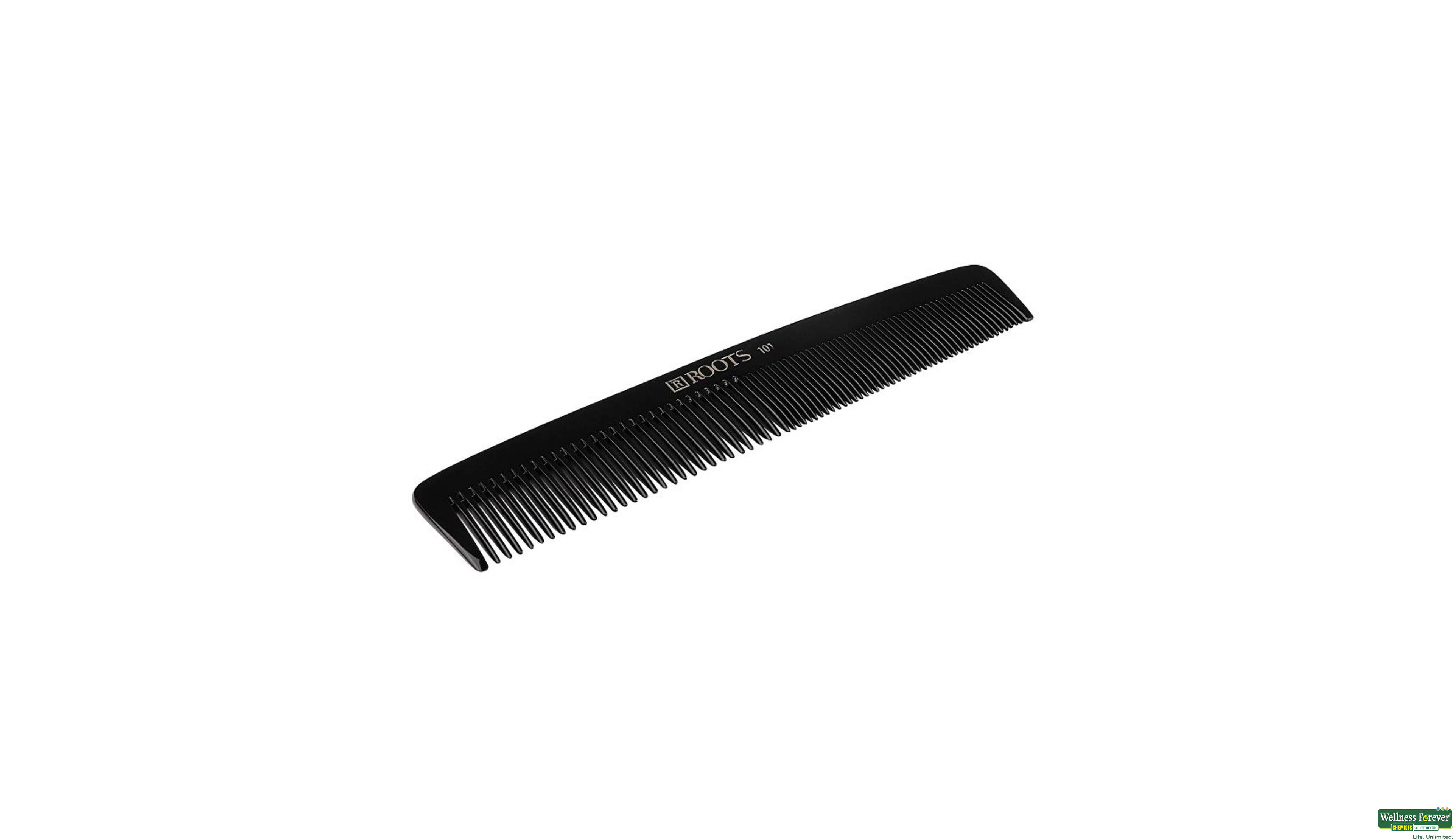 ROOTS HAIR COMB PROFESSIONAL BLACK 101 1PC- 1, 1PC, 