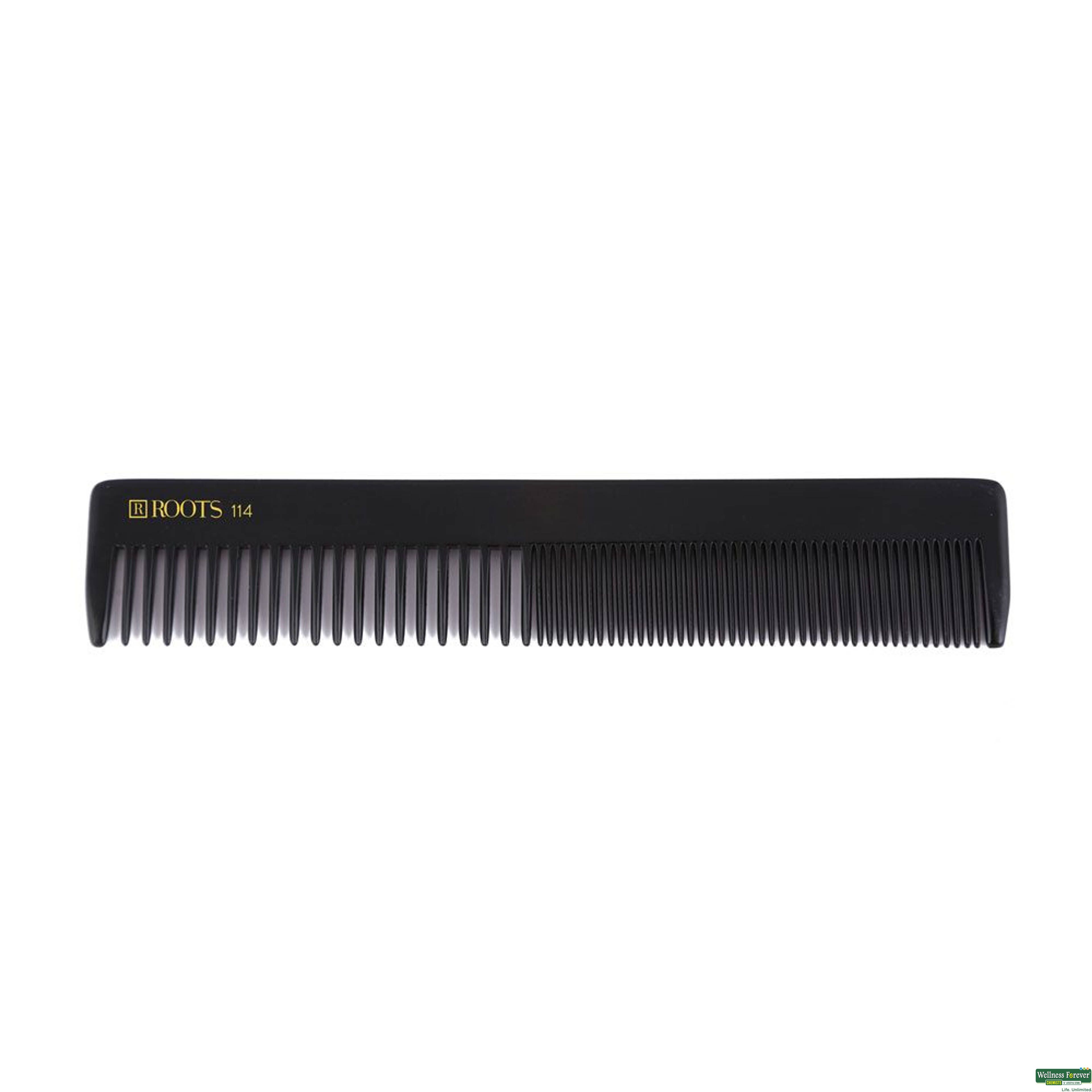 Roots Hair Comb Professional Black 114 1Pc-image