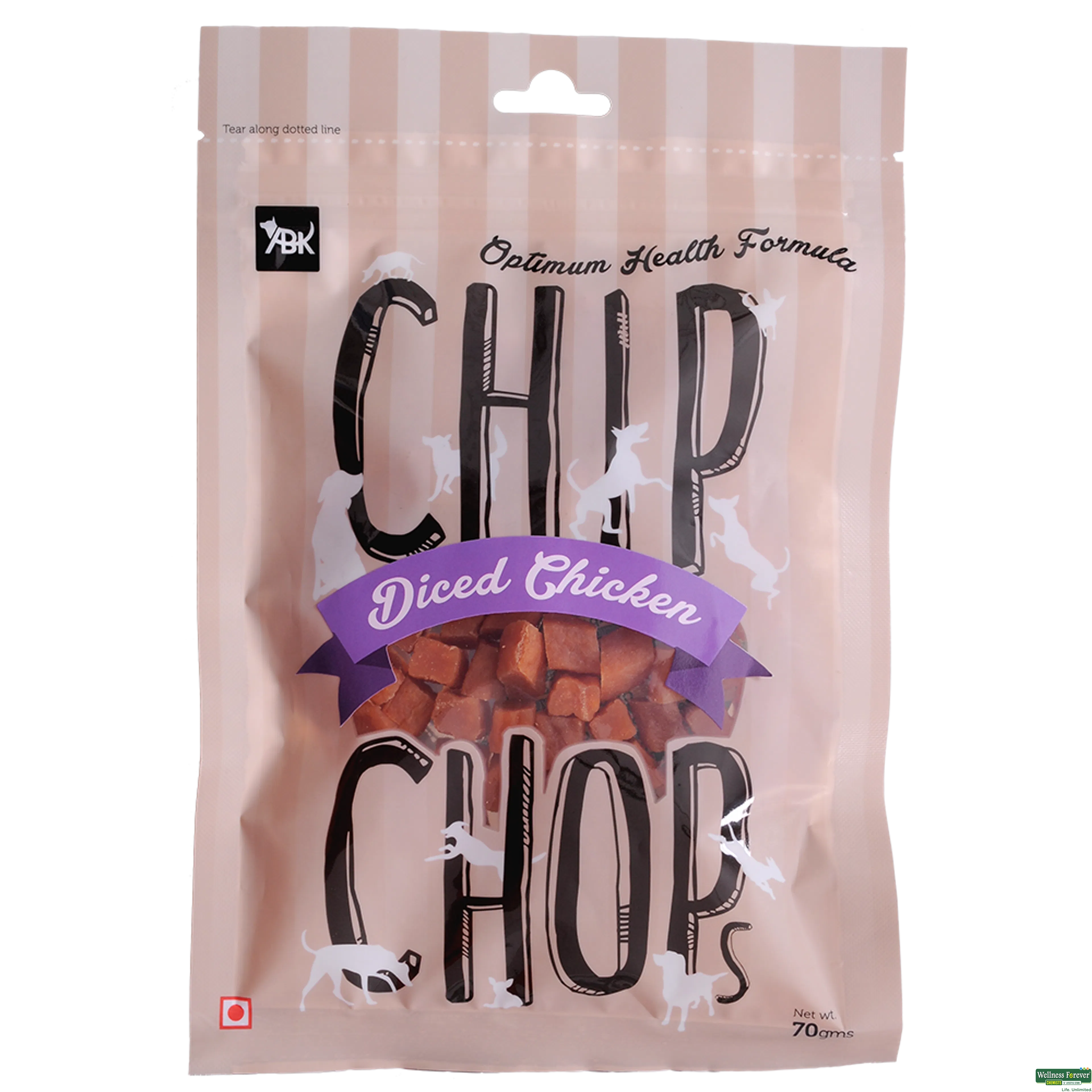 CHIP CHOPS DICED CHICKEN 70GM-image