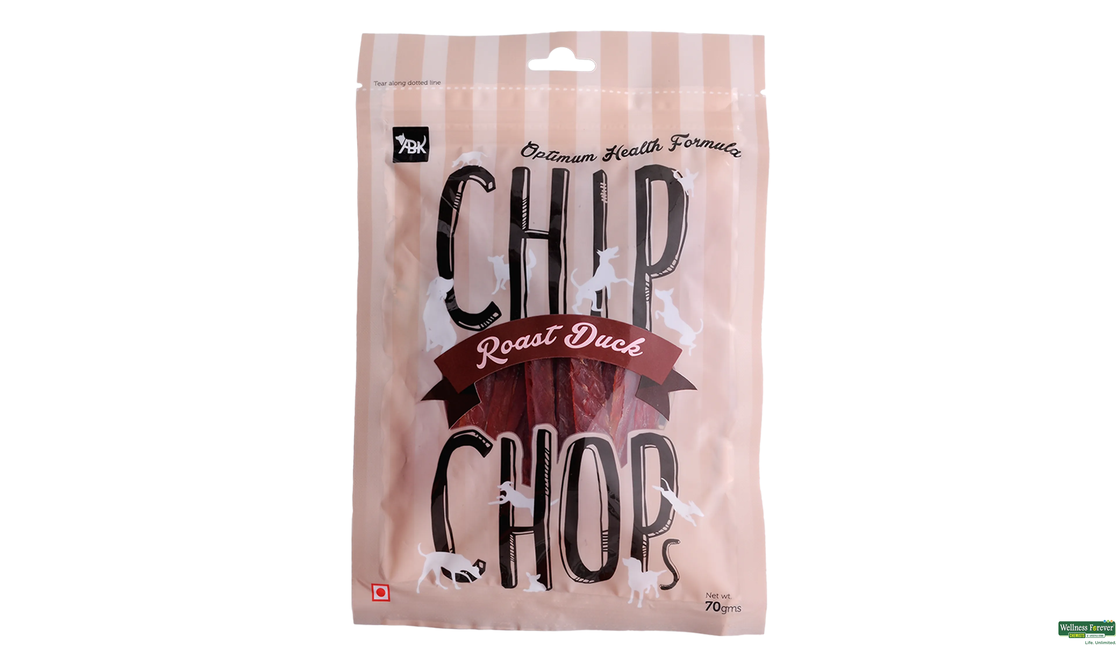 CHIP CHOPS ROAST DUCK STRIPS 70GM- 1, 1PC, null