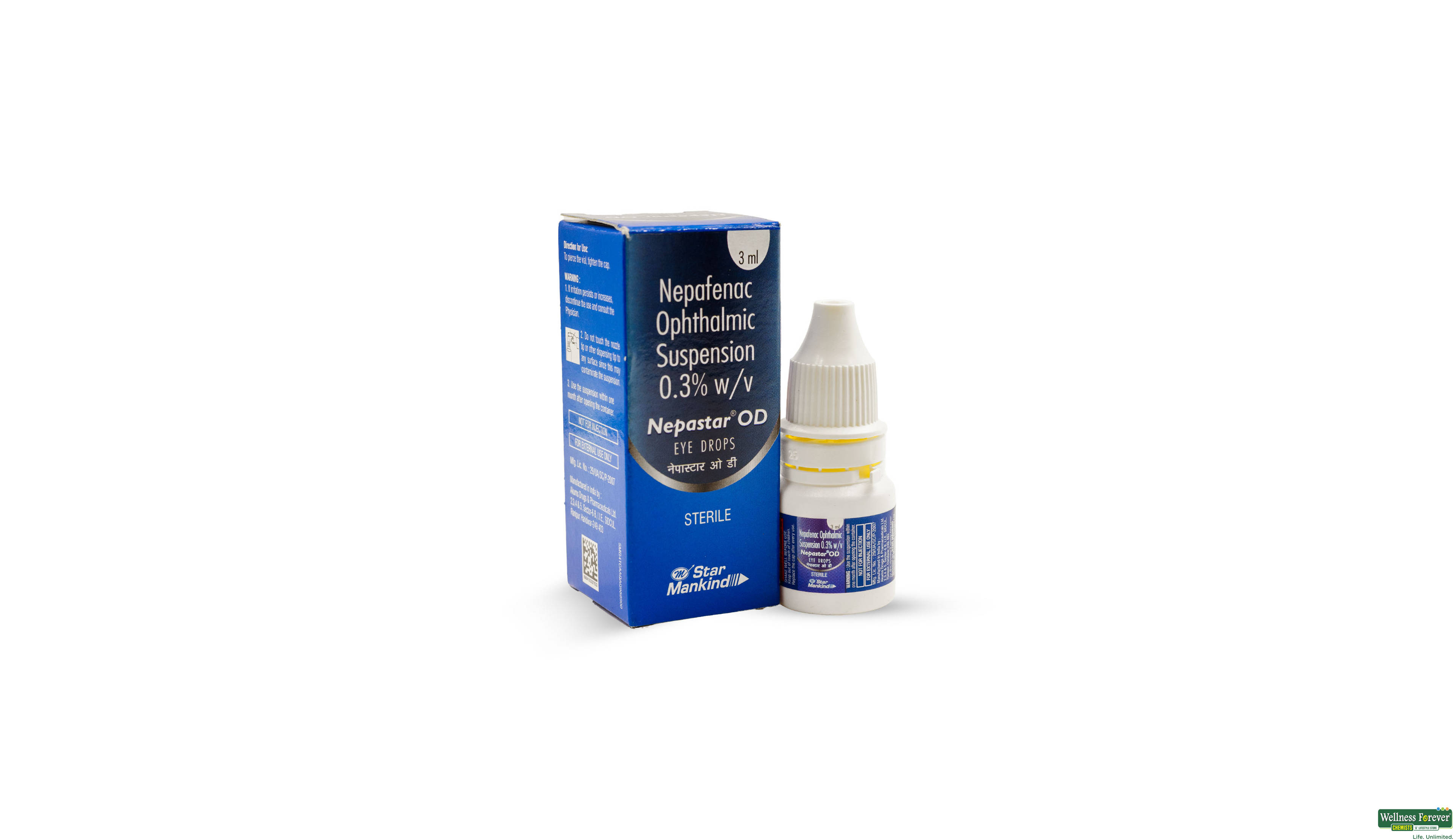 NEPASTAR OD EYE DROPS 3ML- 1, 3ML, 