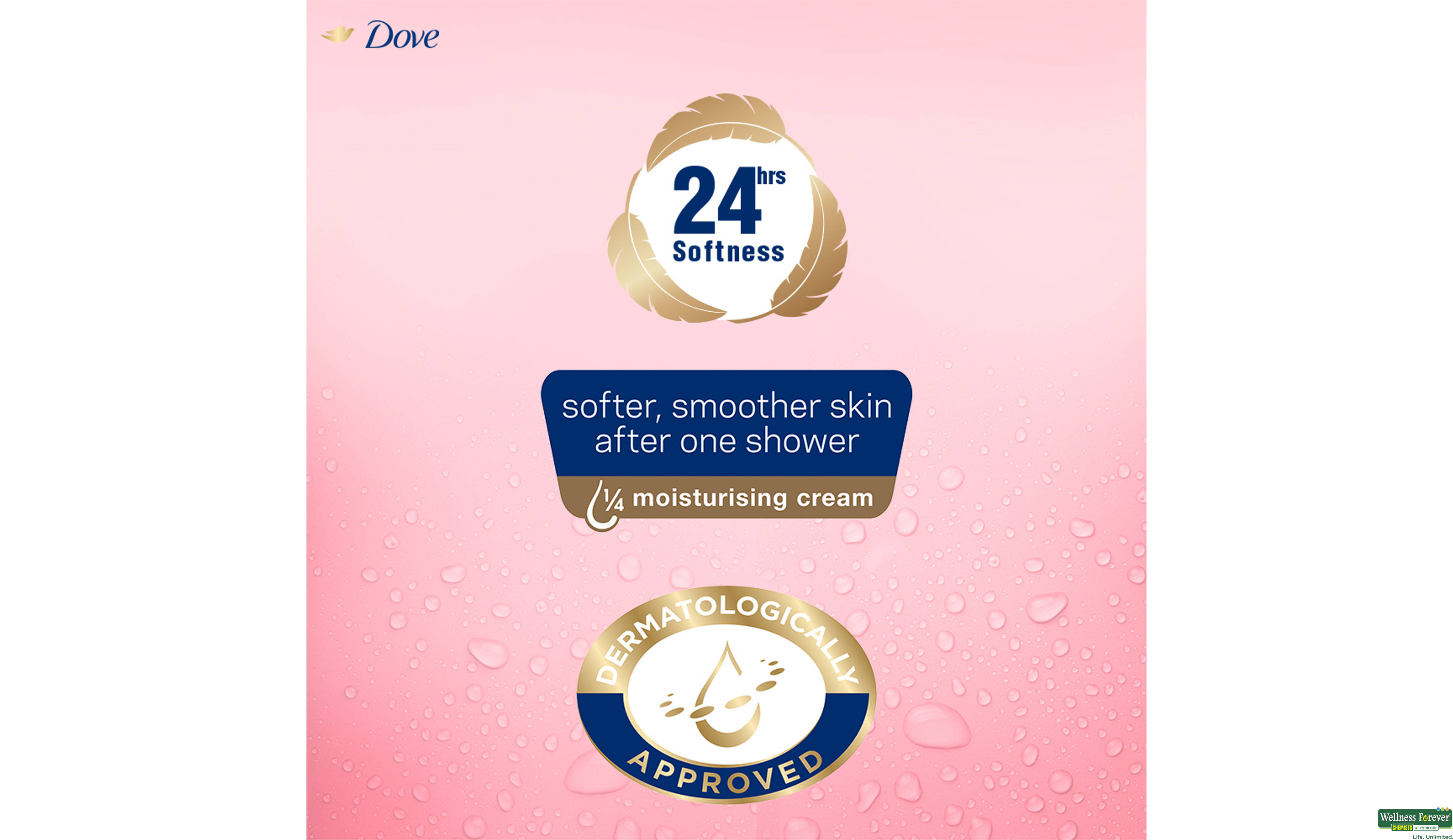 DOVE SHOWER MOUSSE WITH ROSE OIL 200ML- 5, 200ML, null