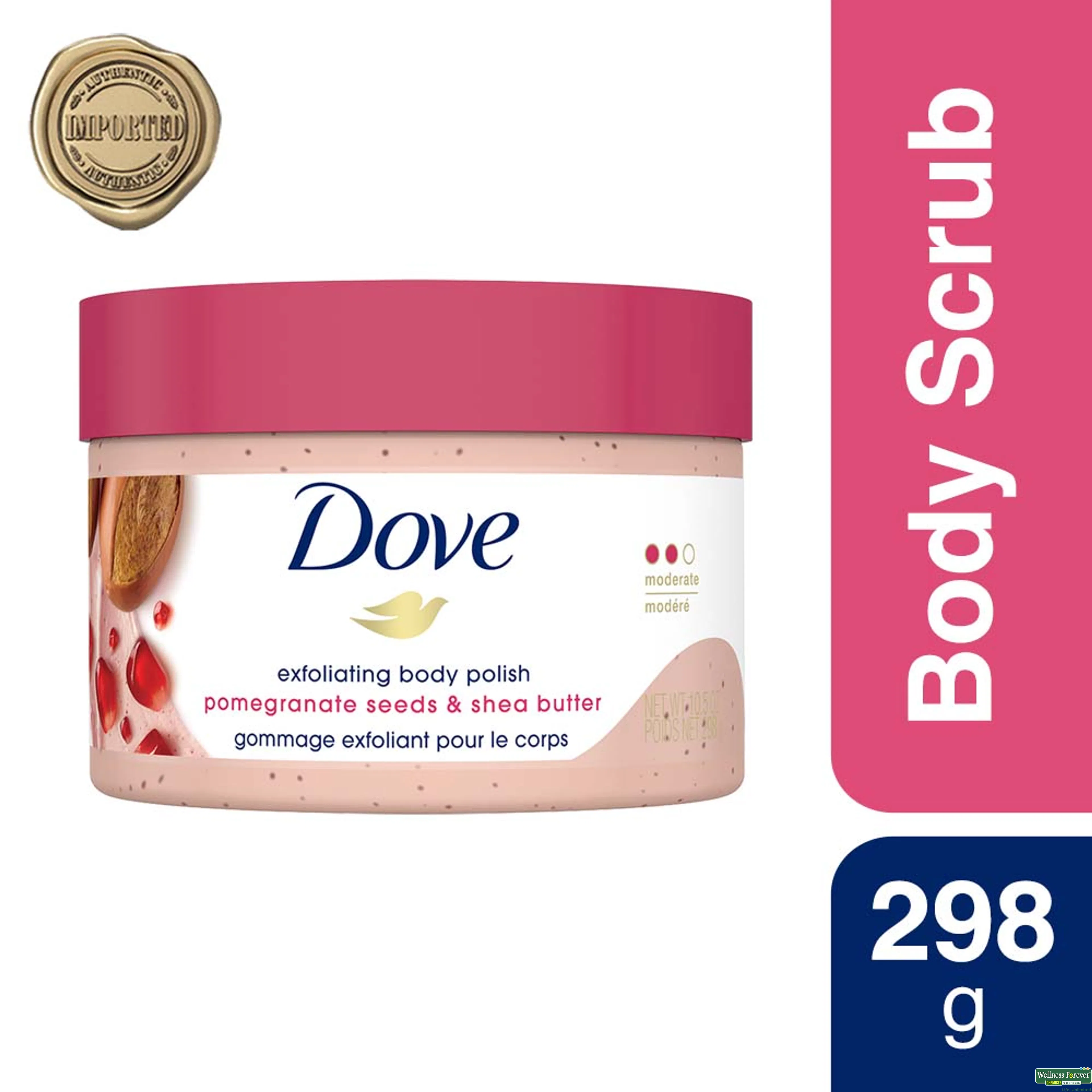 DOVE  B/POLISH POMEGRANATE & SHEA 298GM-image