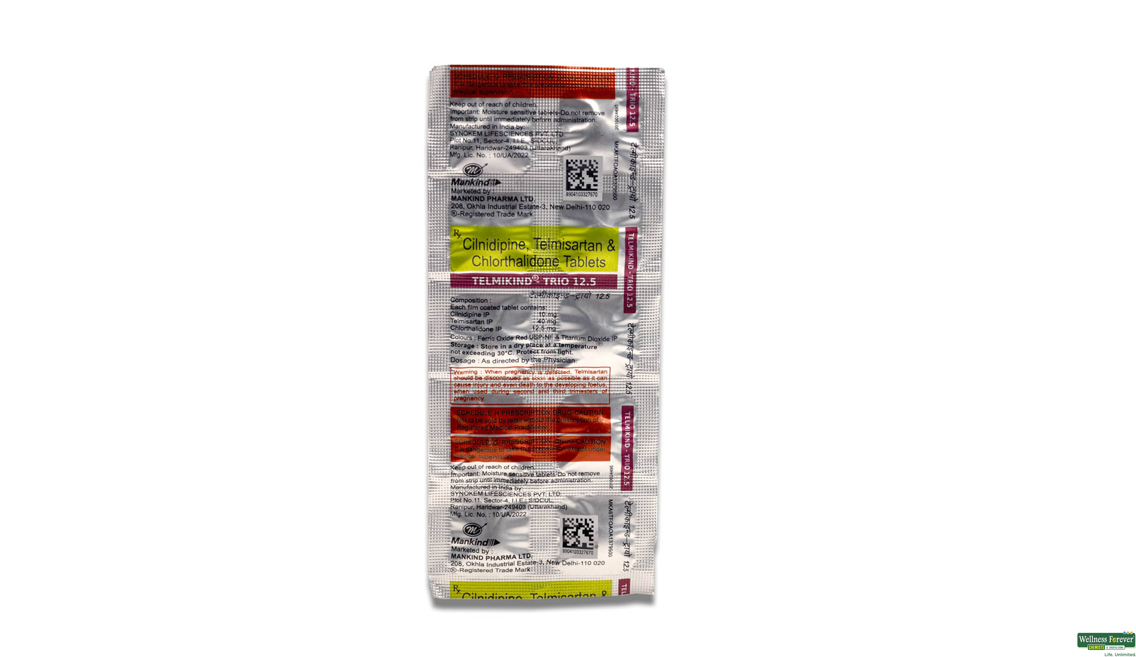TELMIKIND-TRIO 12.5MG 10TAB- 1, 10TAB, 
