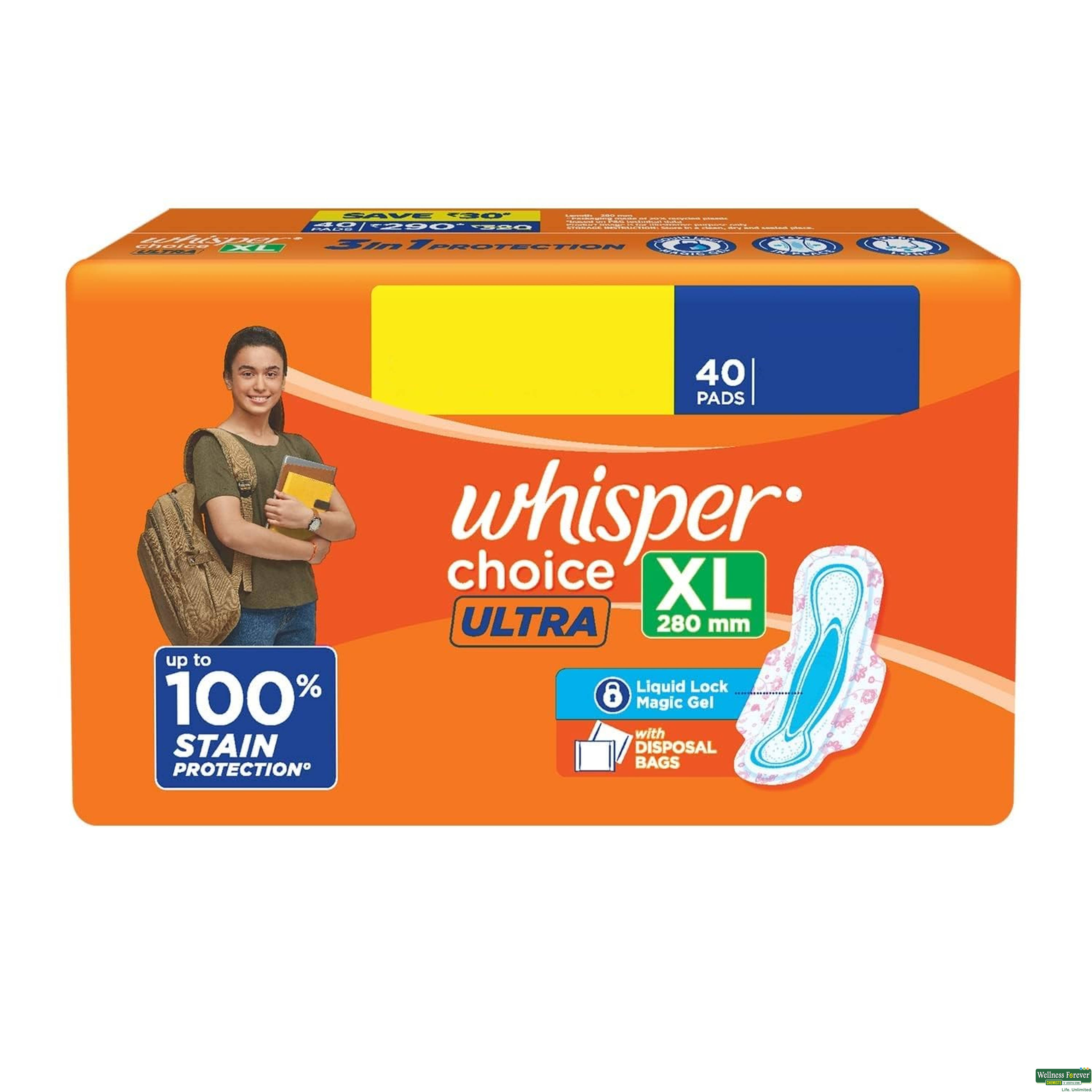 Whisper Choice Ultra 40 Pads-image