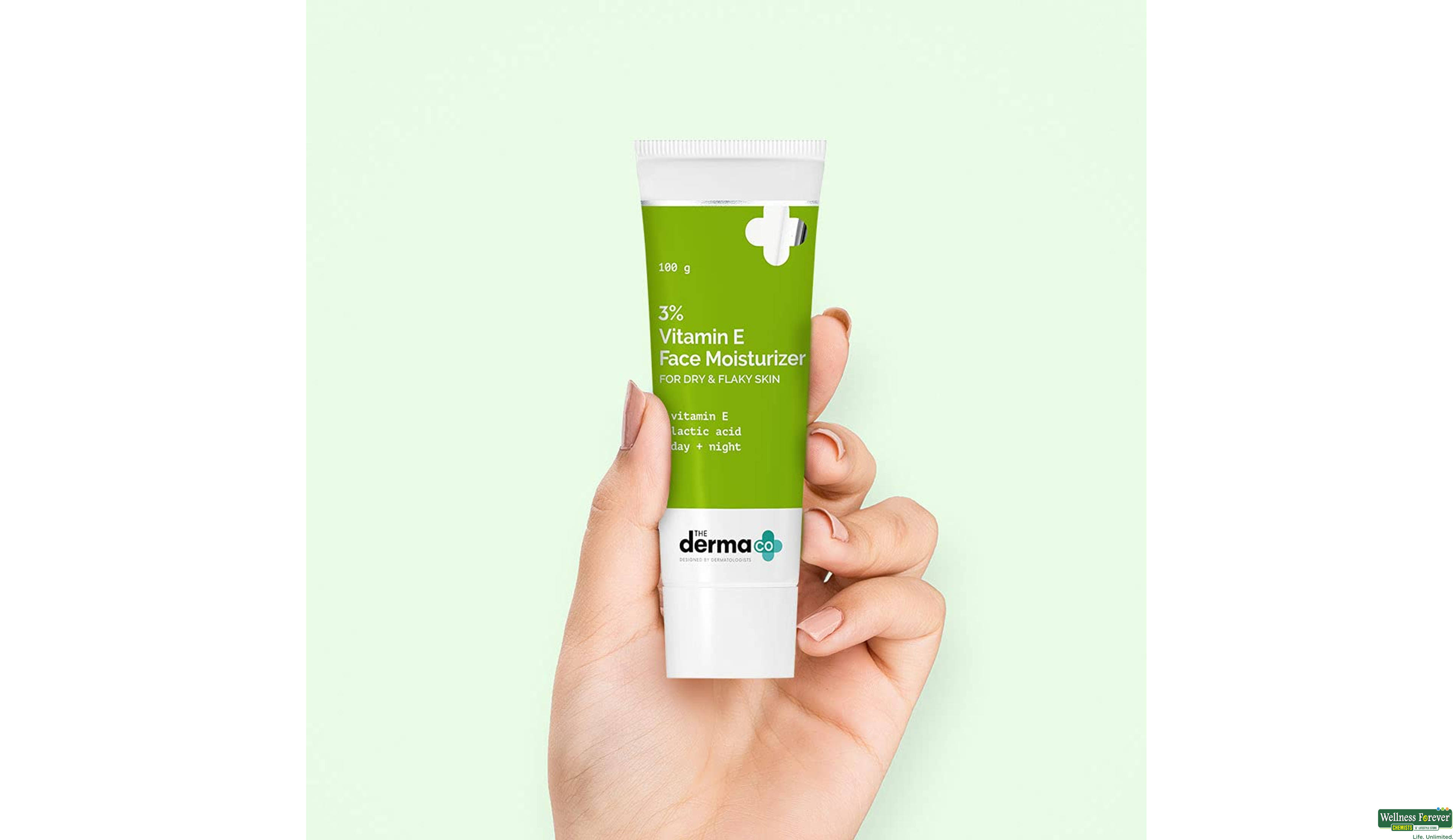 DERMA CO 3% VITAMIN E F/MOISTURIZER 100GM- 2, 100GM, null