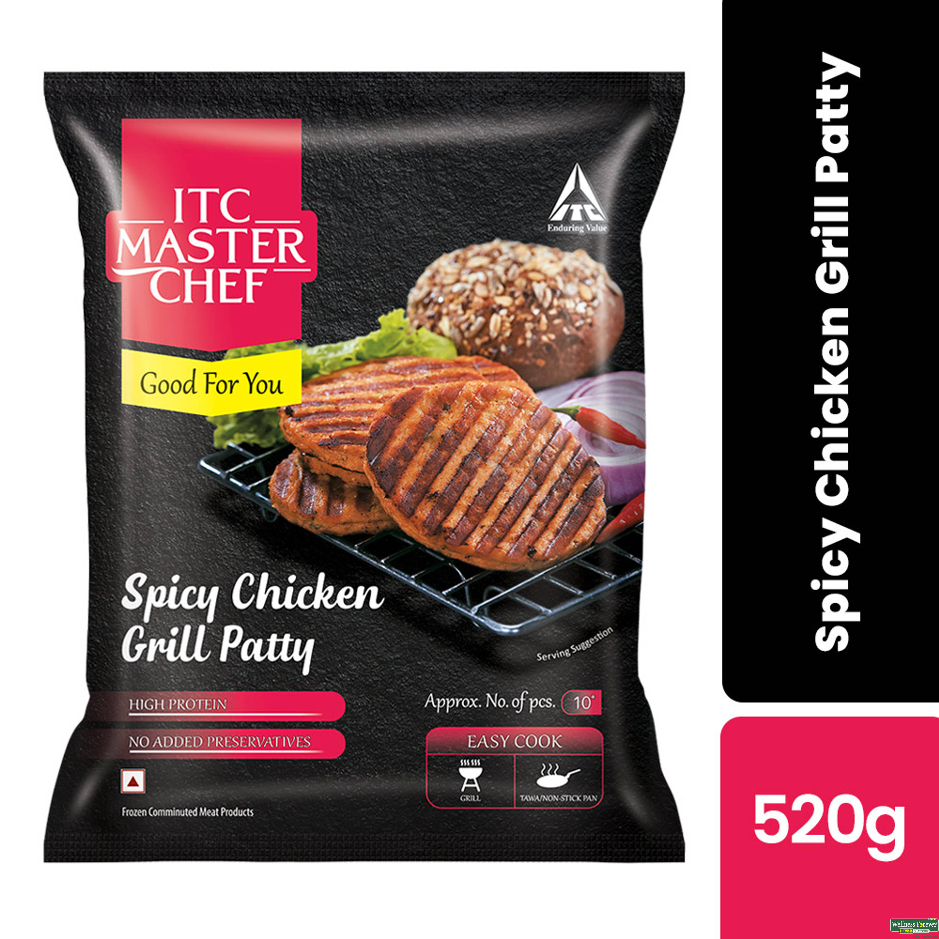 ITC Master Chef Spicy Chicken Grill Patty 520g-image