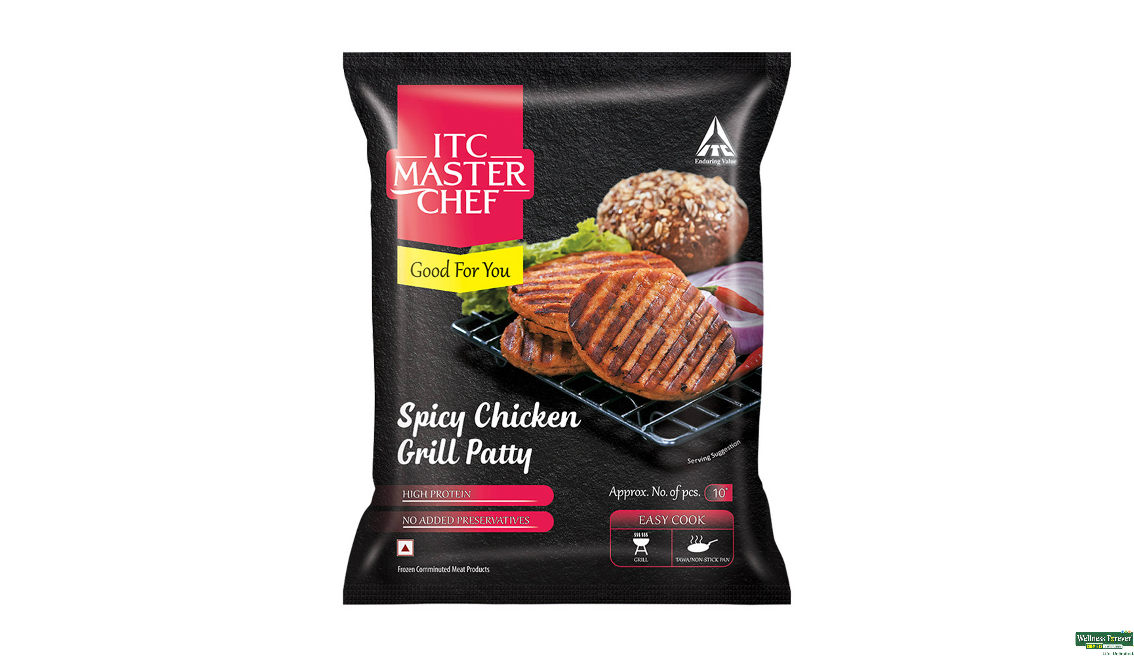 ITC MASTER CHEF SPICY CHI GRILL PATTY 520G- 3, 520GM, 