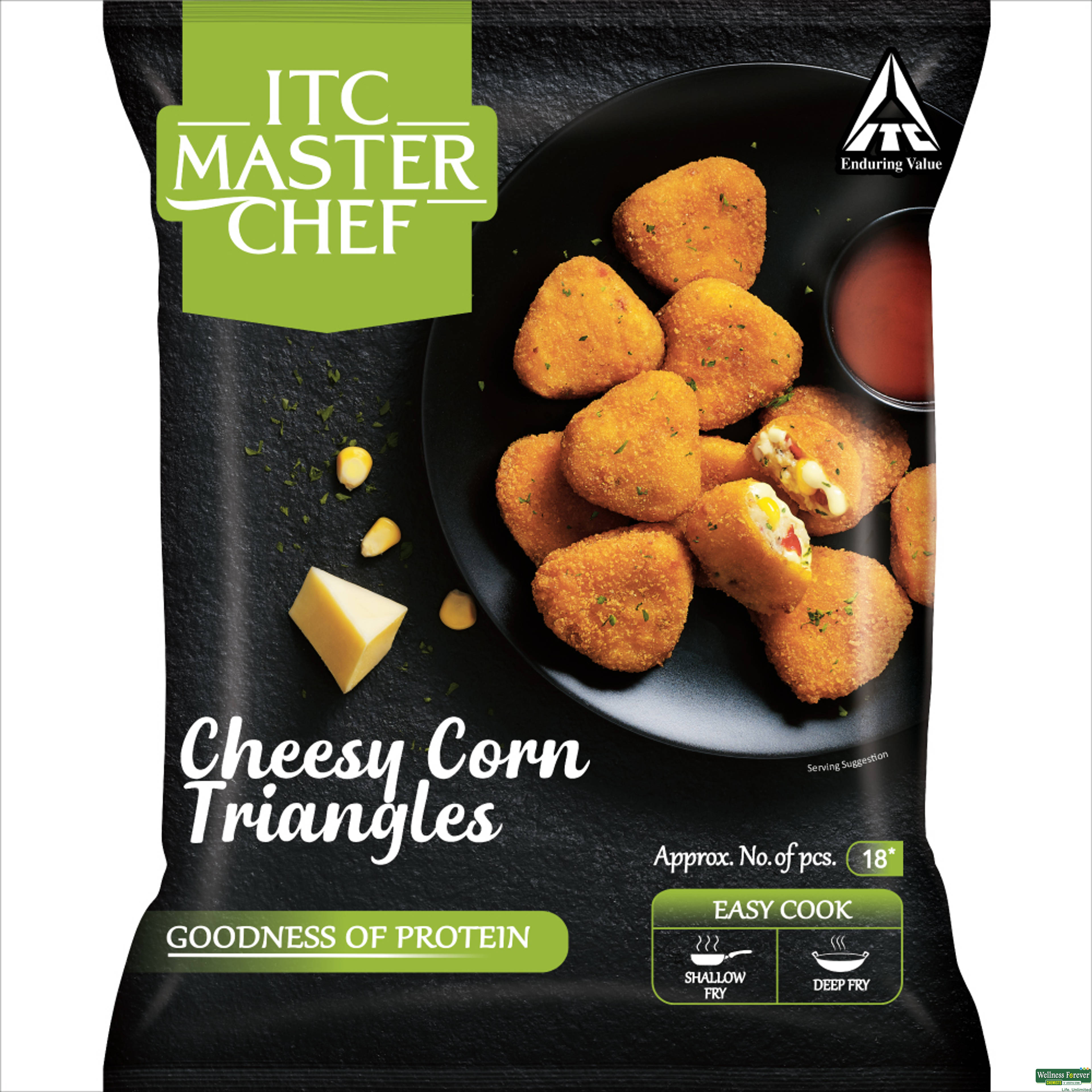 ITC MASTER CHEF CHEESY CORN TRIANGLES 320G-image