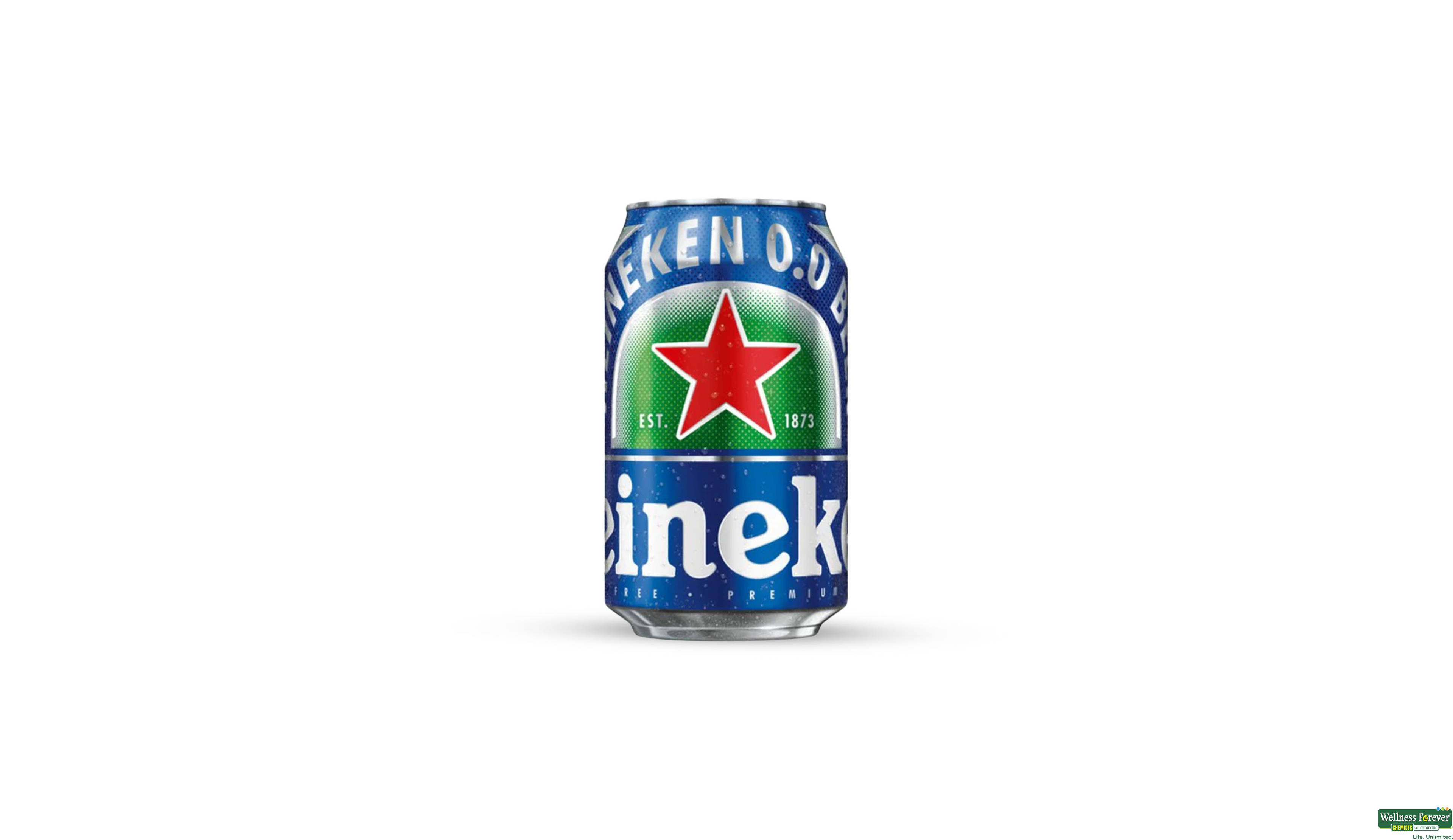 HEINEKEN 0.0% NON ALCOHOLIC BEER 330ML- 1, 330ML, 