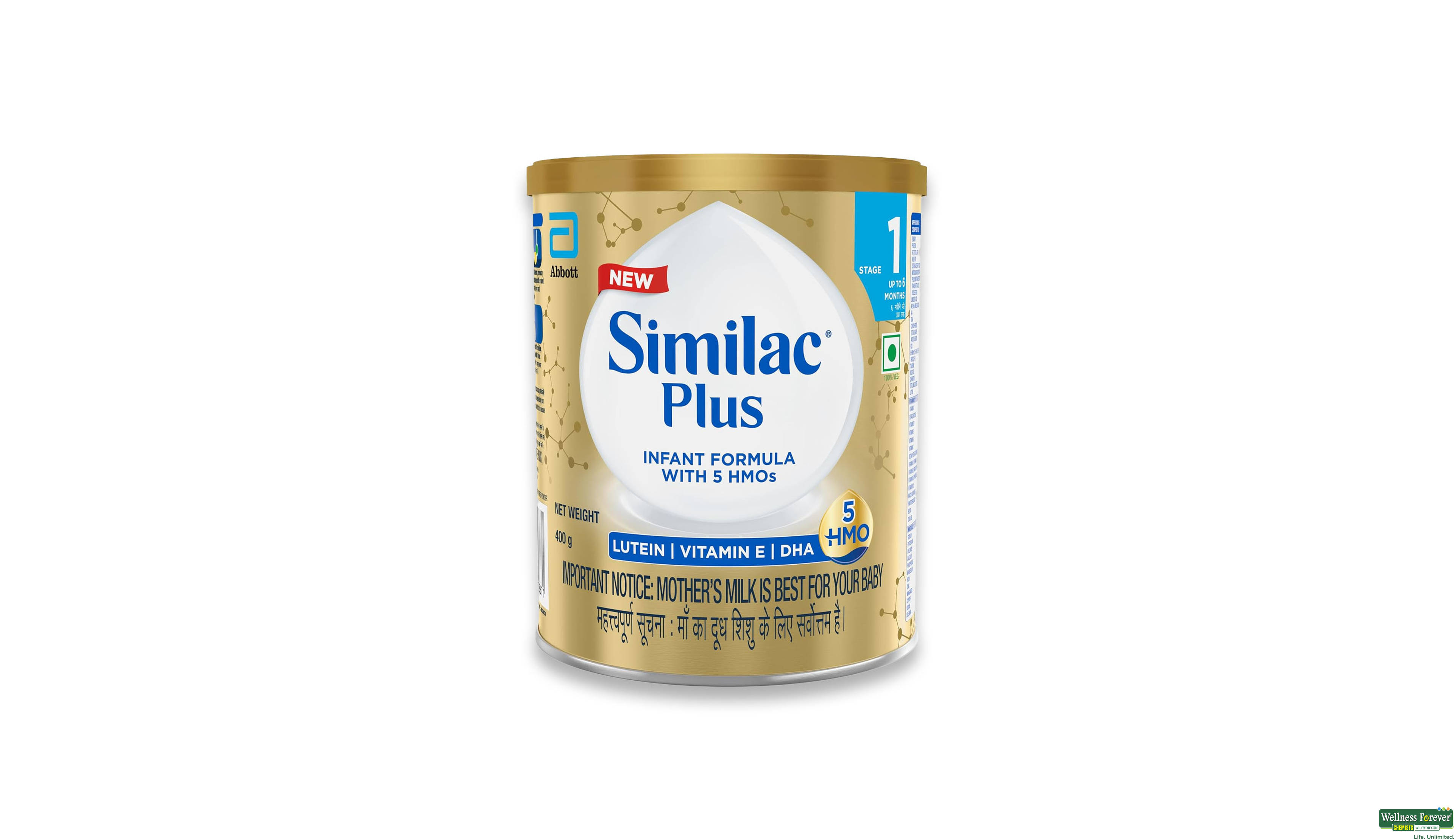 SIMILAC PLUS STAGE 1 NVE TIN 400GM- 1, 400GM, 
