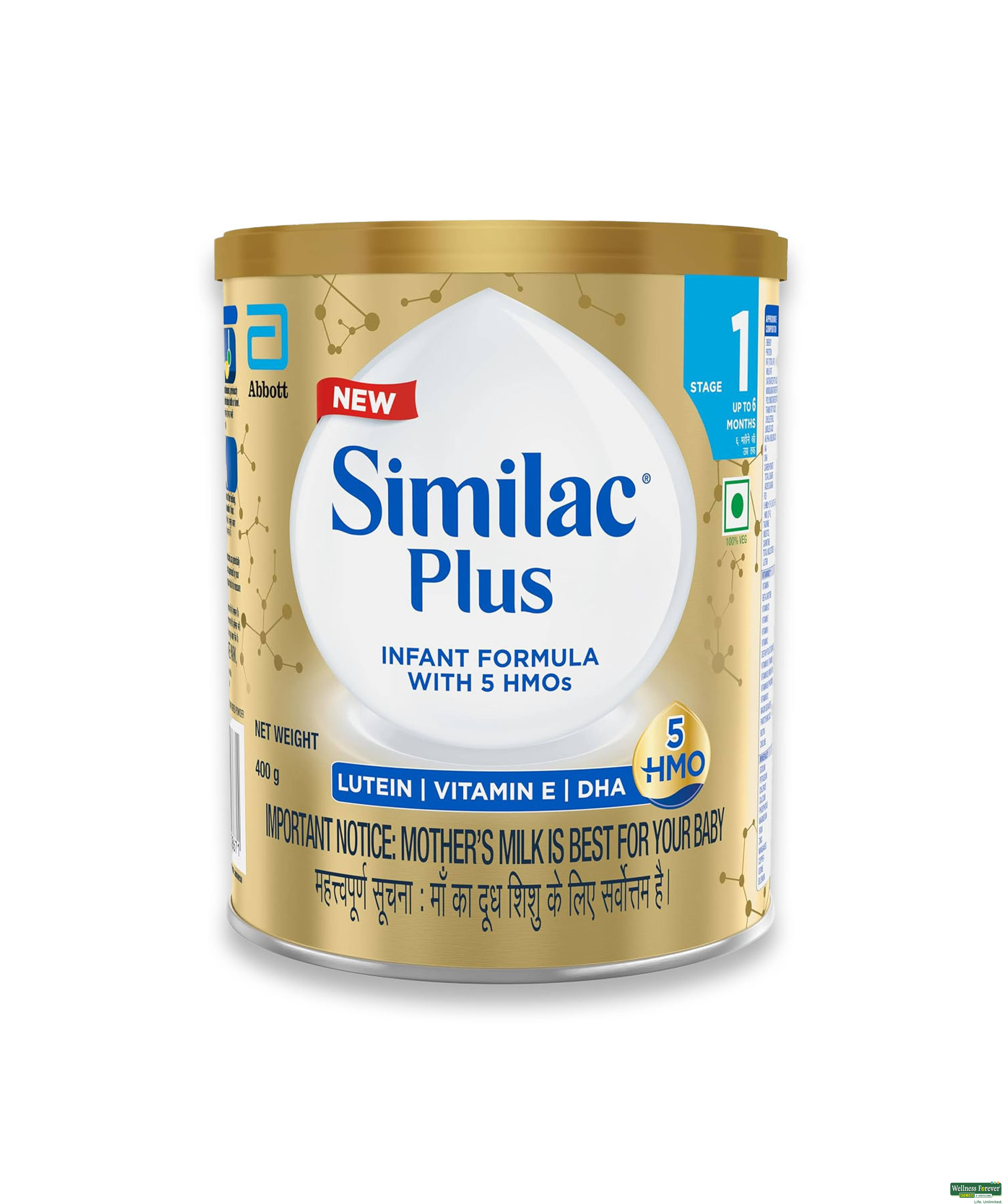 Similac Plus Stage 1 Nve Tin 400g-image