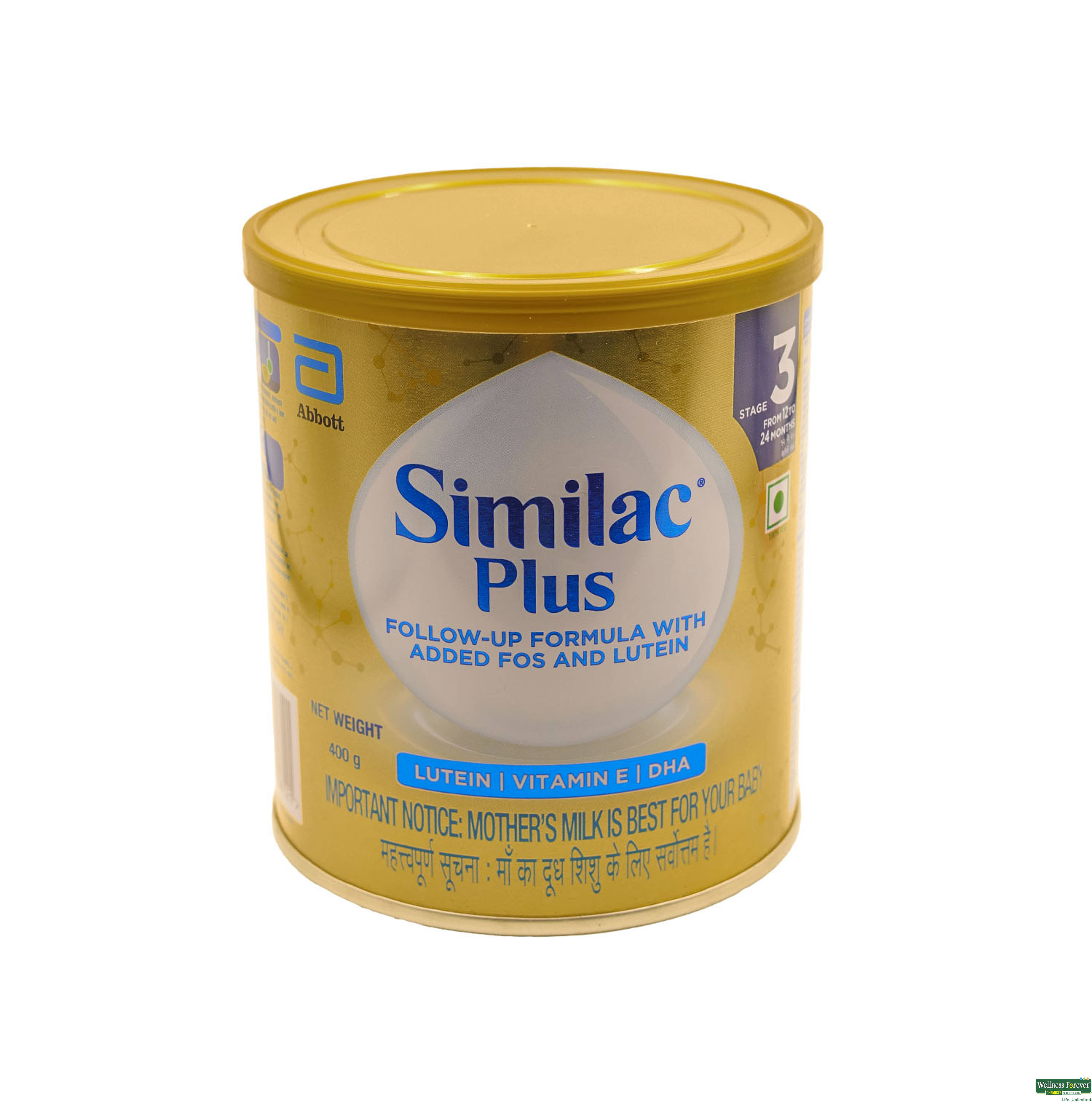 SIMILAC PLUS STAGE 3 NVE TIN 400GM-image