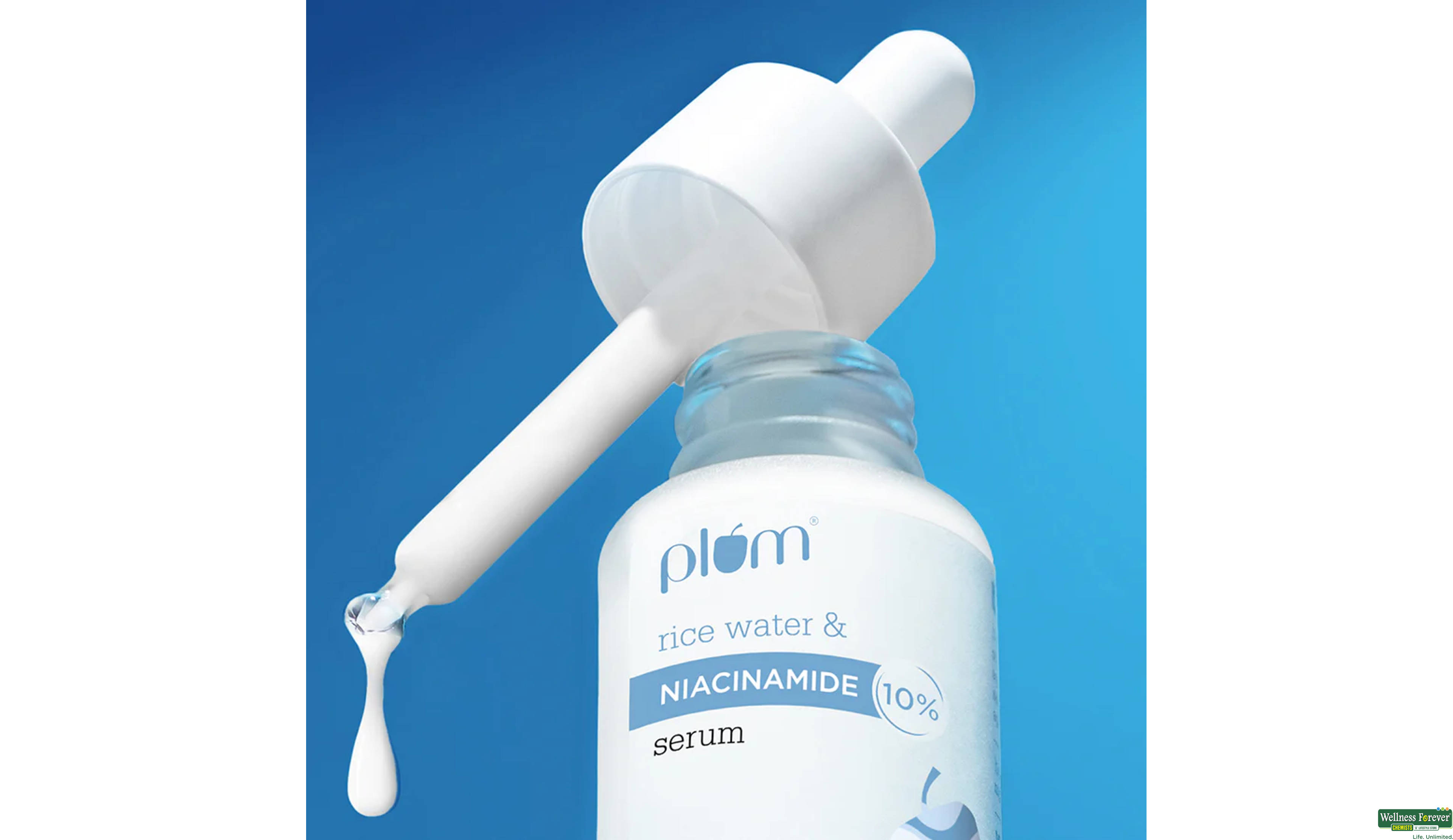 PLUM10% NIACINAMIDE SERUM RICEWATER 15ML- 1, 15ML, null