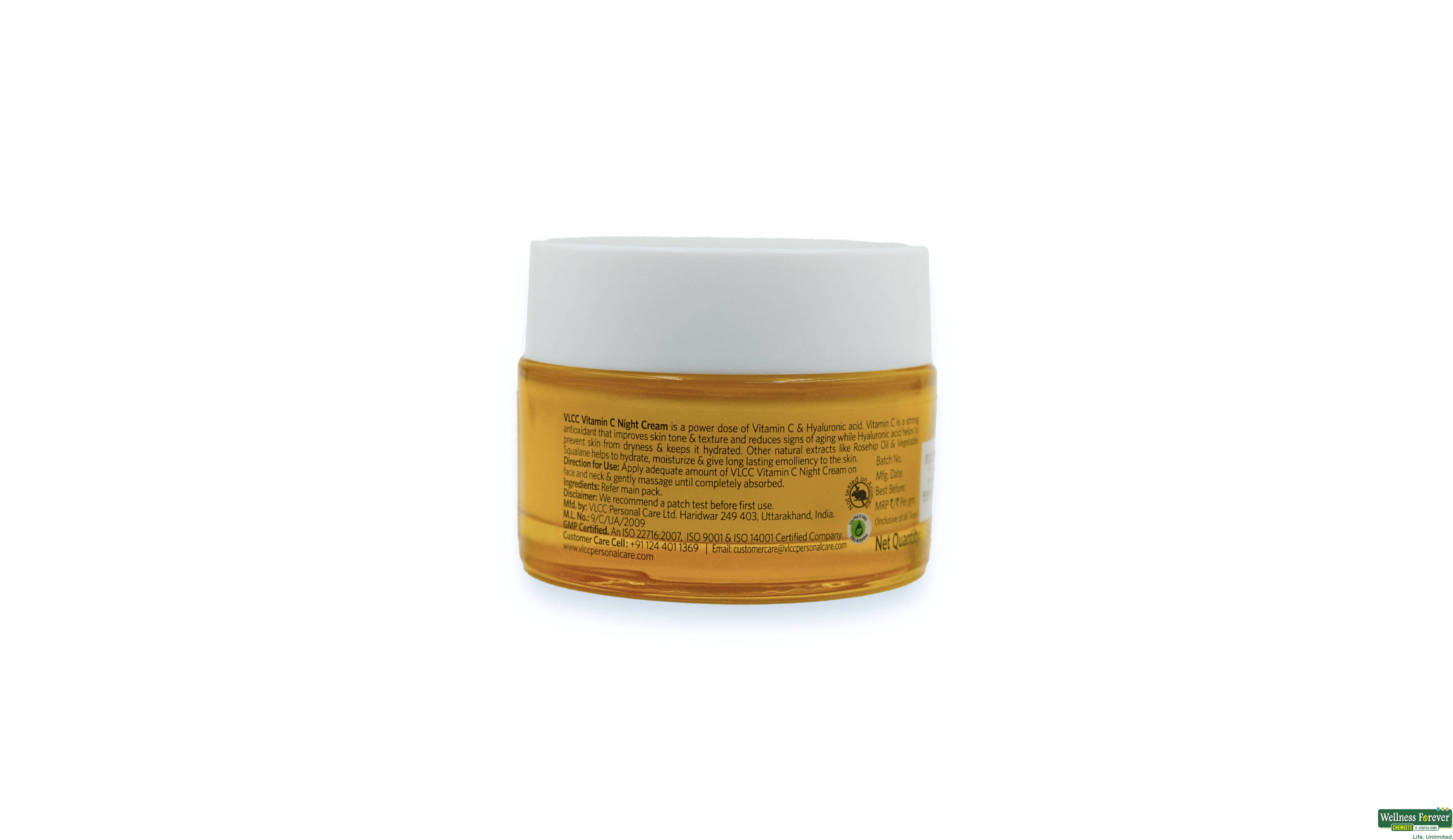 VLCC VITAMIN C NIGHT CREAM 50GM- 3, 50GM, 