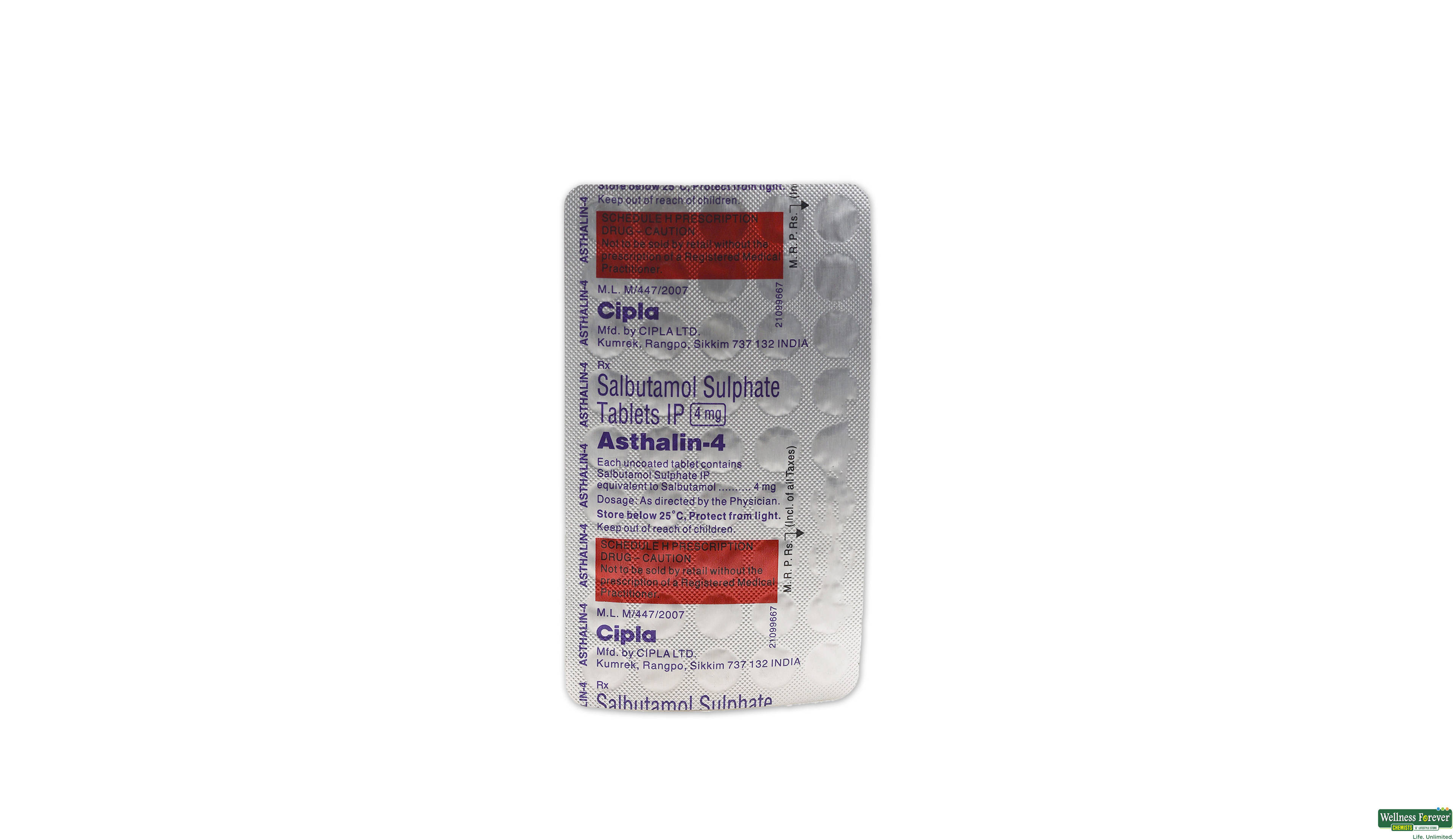 ASTHALIN 4MG 45TAB- 1, 45TAB, 