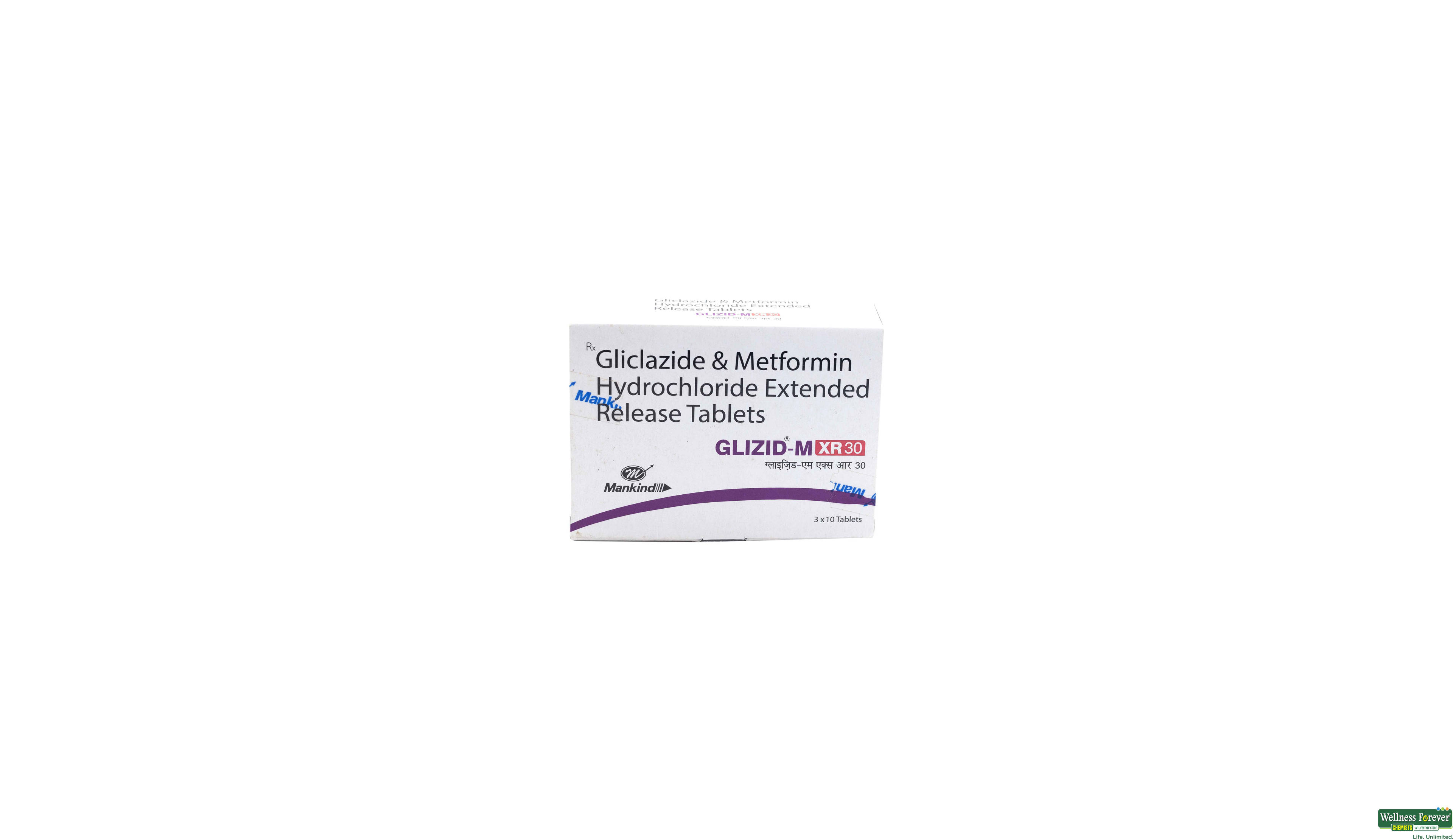 GLIZID-M XR 30MG 10TAB- 1, 10TAB, 