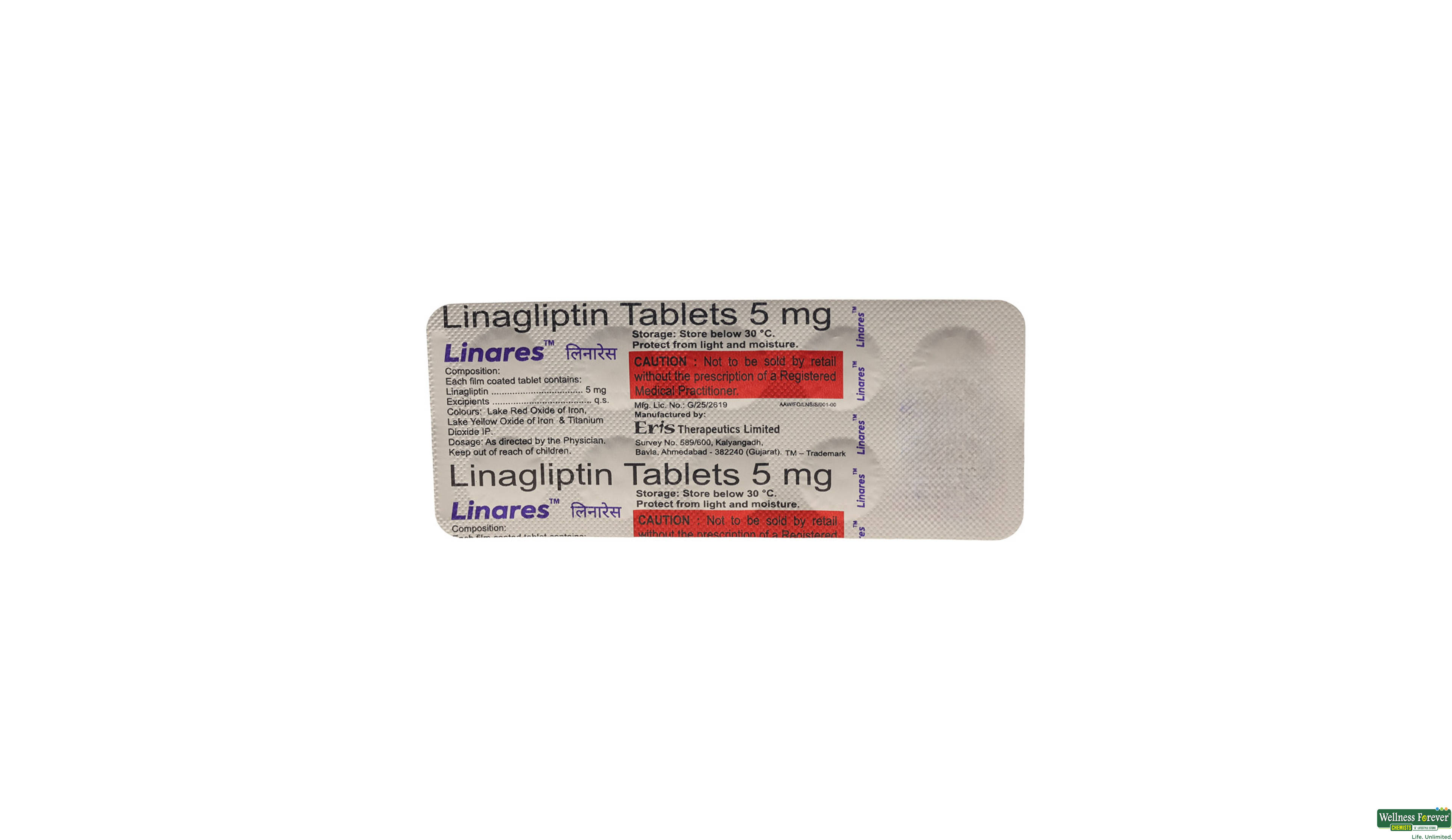 LINARES 5MG 10TAB- 2, 10TAB, 
