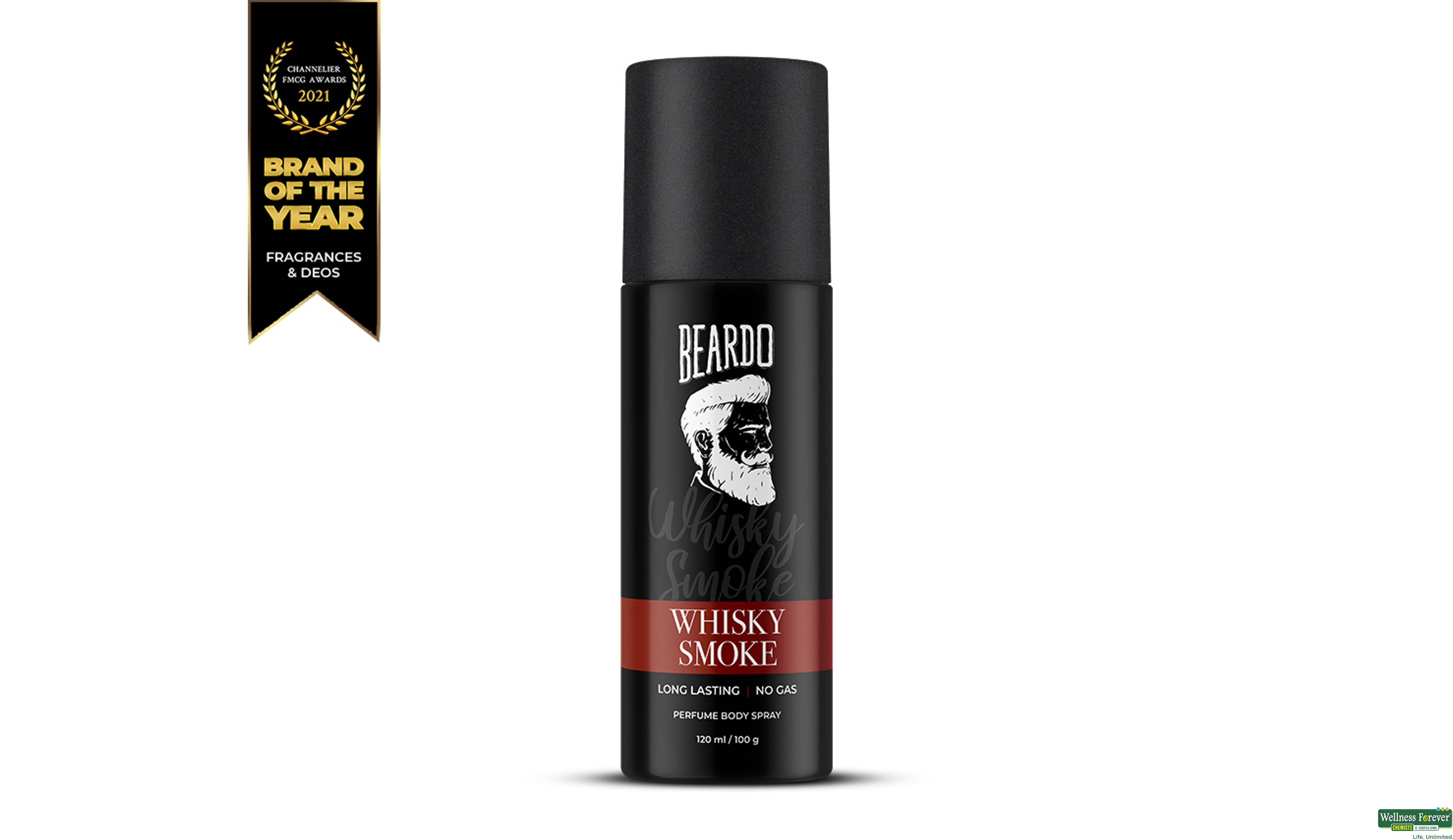 BEARDO WHISKY SMOKE PERFUME BODY SPRAY 1PC- 1, 1PC, null