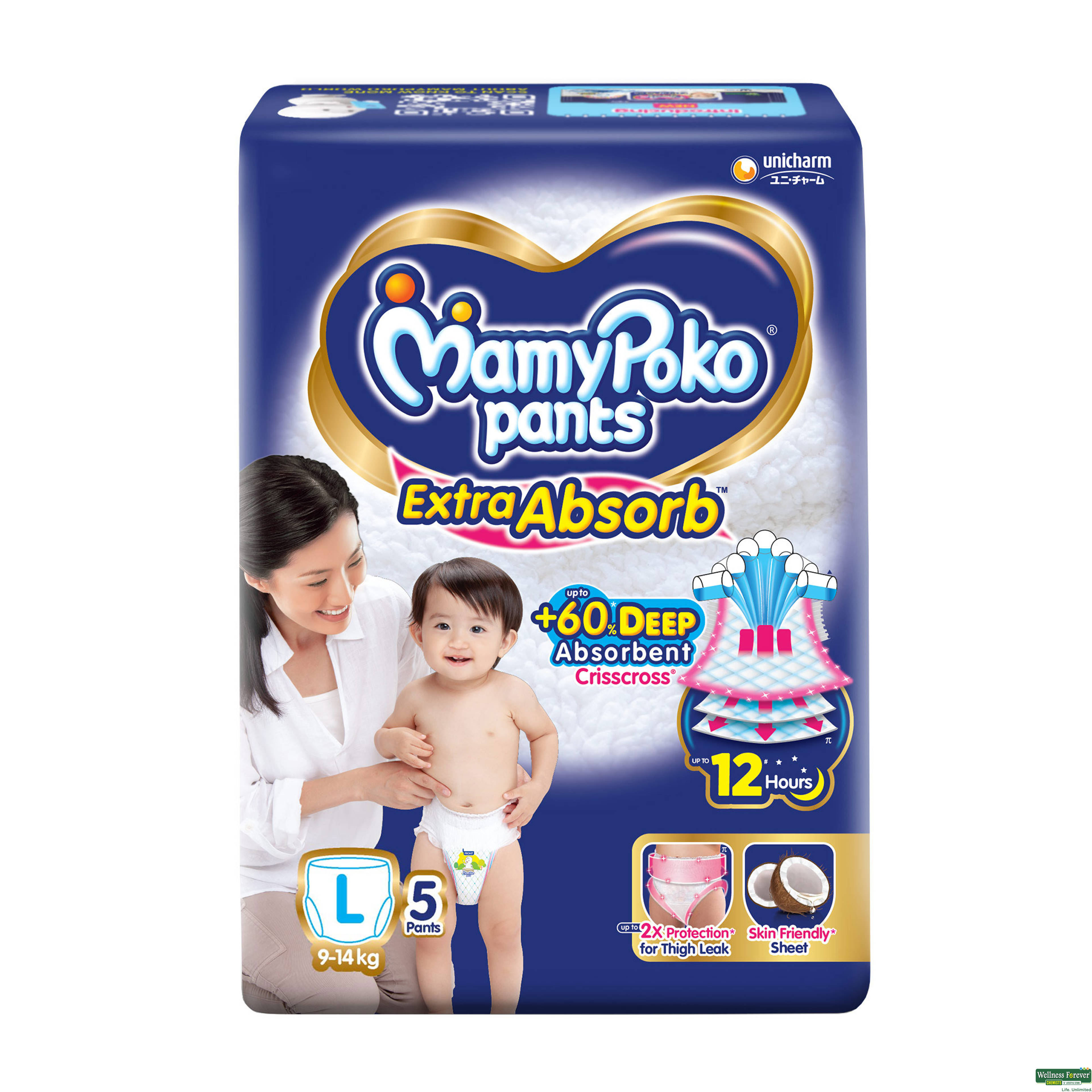 Mamy Poko Diaper Pants L, 5 Pieces-image