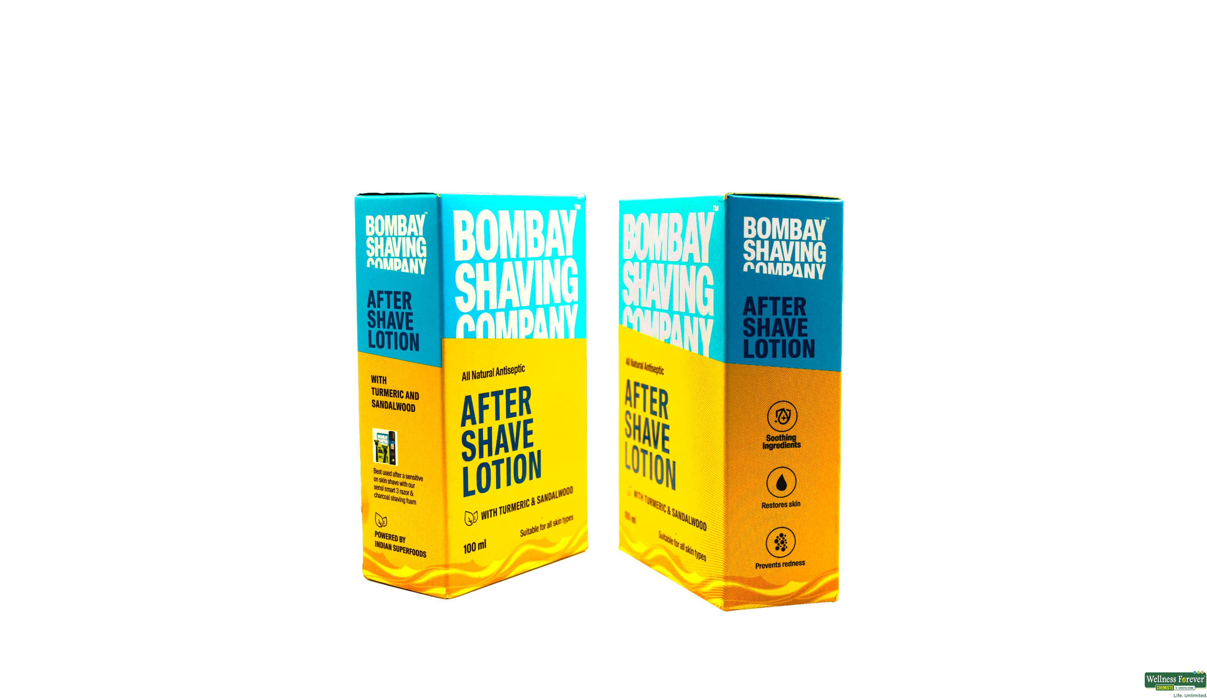 BOMBAY SHAVING A/SH LTN TURMERIC & SANDALWOOD 100ML- 1, 100ML, 